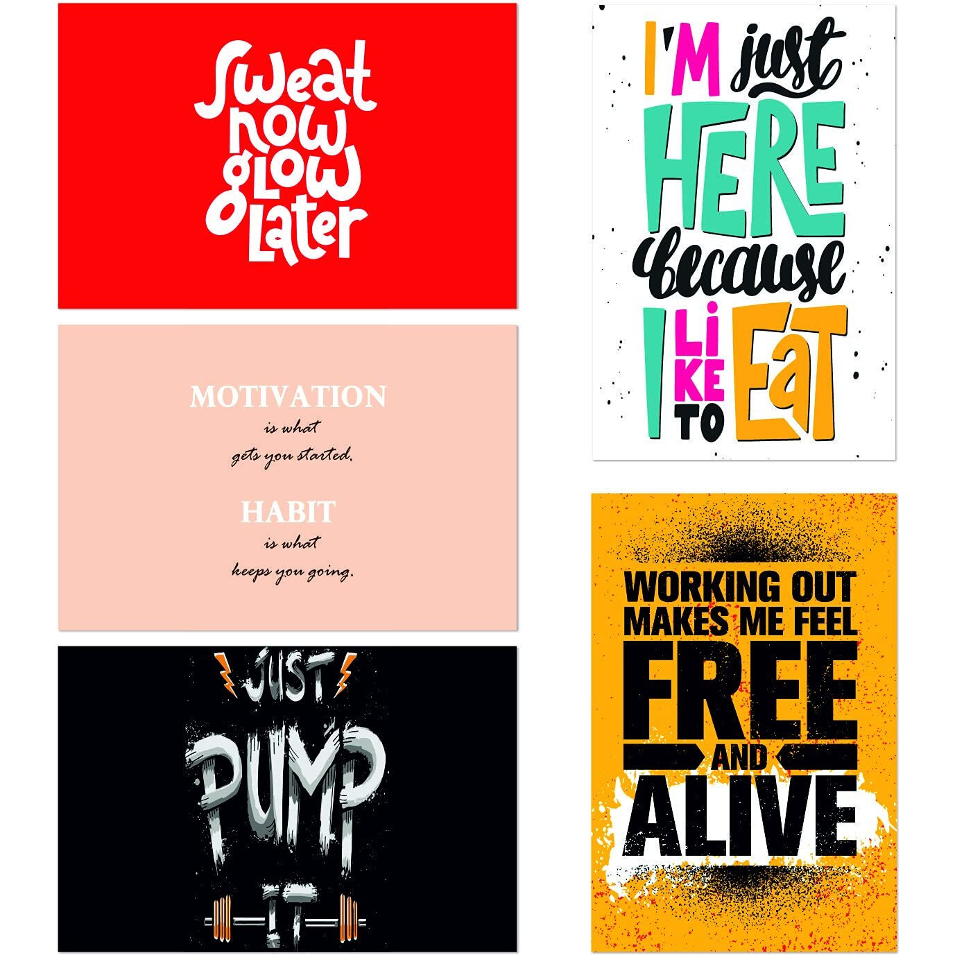 Printelligent Quote And Motivational Poster Set Of 10 Size (45 Cm X 30 Cm) (B)