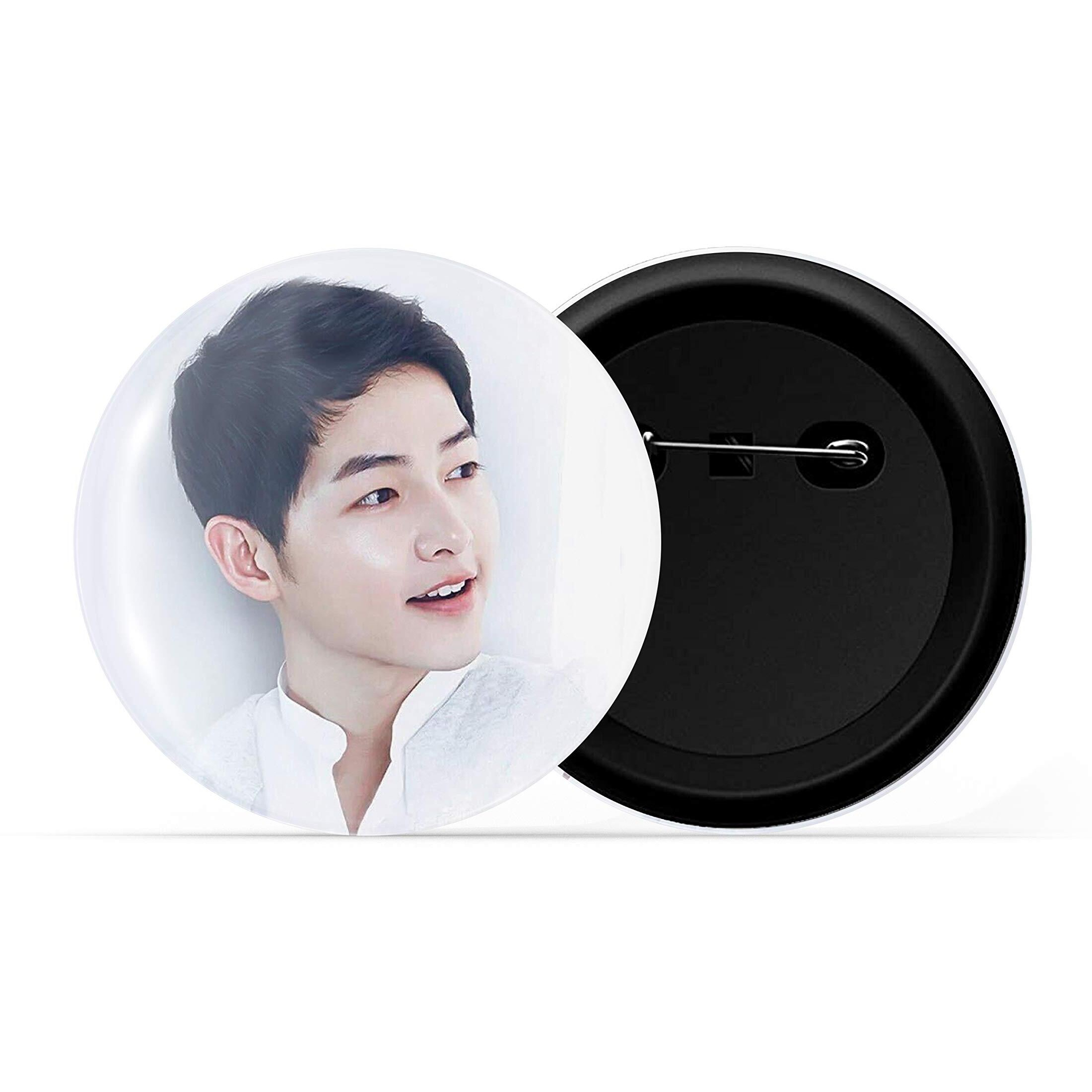 Dhcrafts Pin Badges Multicolor K-Drama Actor Song Joong Ki Glossy Finish Design Pack Of 3