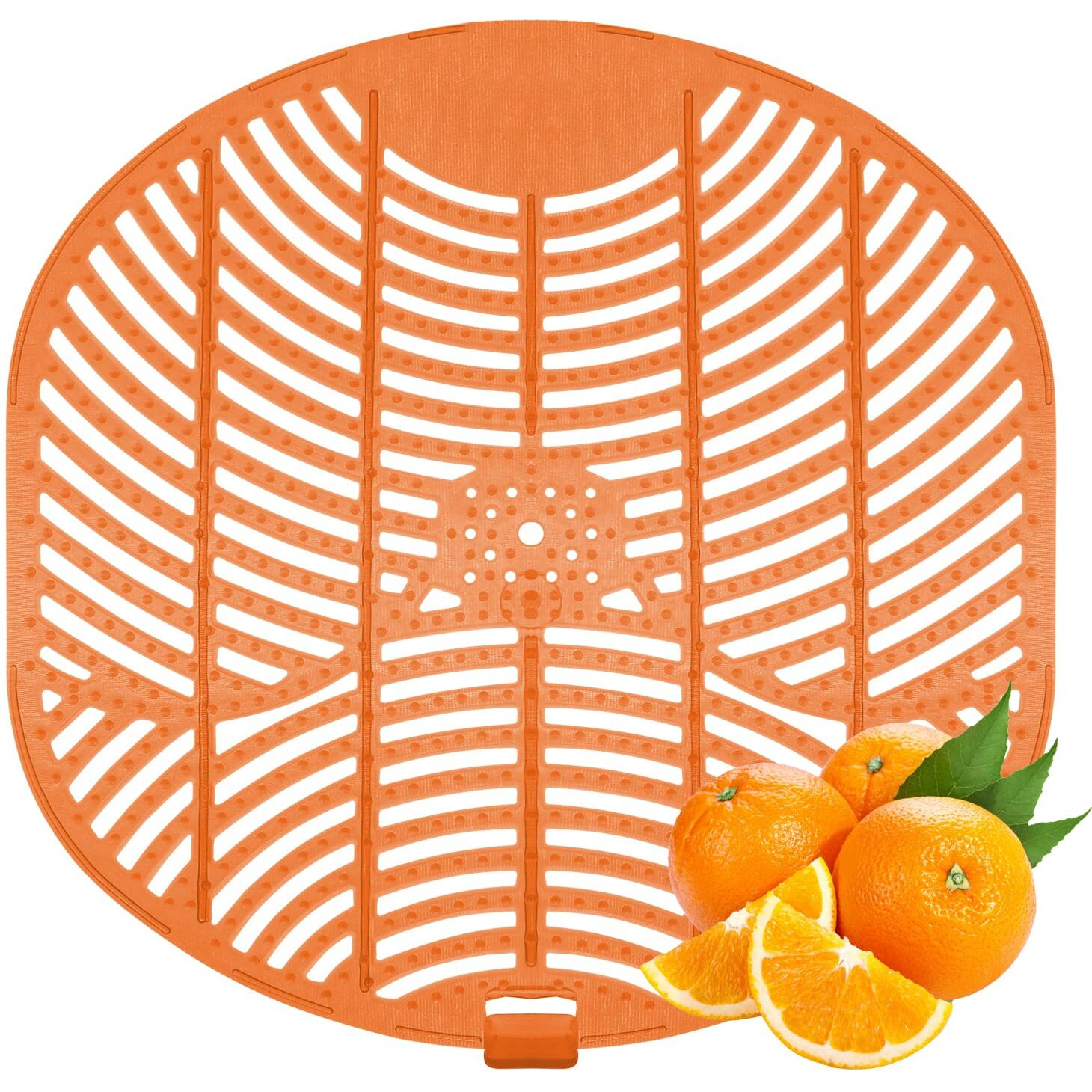 Zureni Urinal Screen Fresh Scented Anti-Splash Toilet Mat Bathroom Deodorizer Spatter With Air Freshener For Restroom (K Screen, Orange, 10 Pcs)