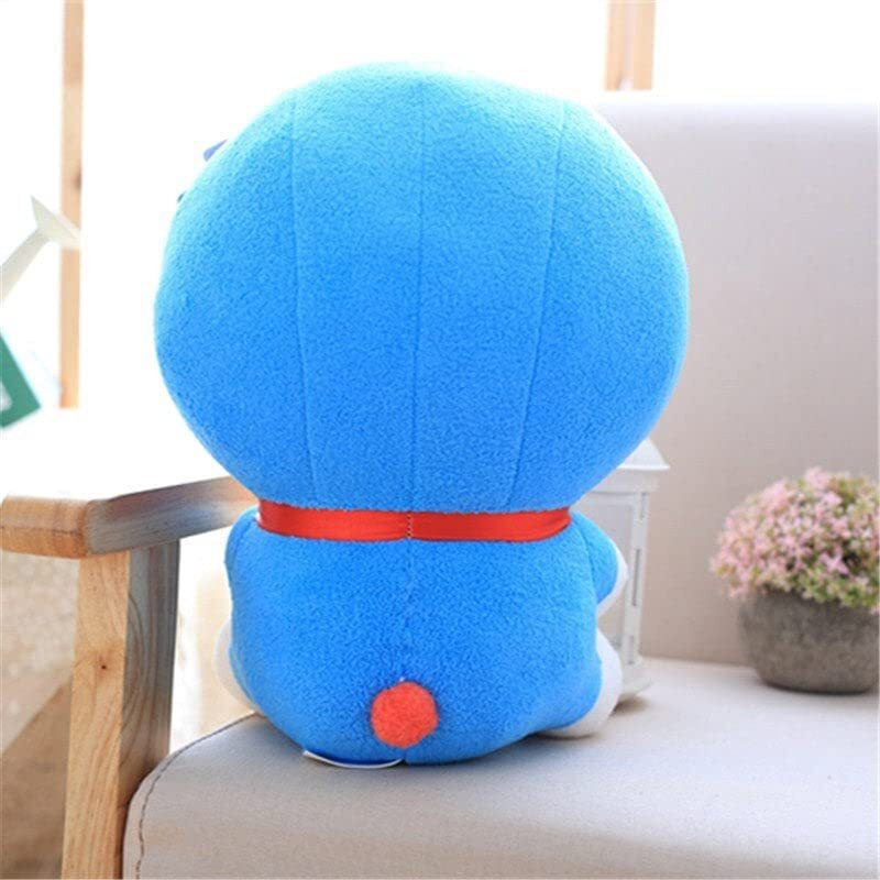 Vaishno Soft Stuffed Animal Cartoon Shape Baby Sofa Chair For Kids 40 Cm (Blue, Polyester)