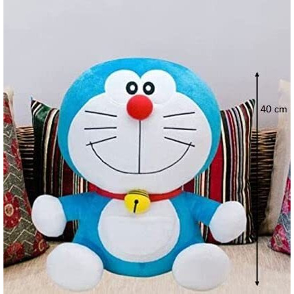 Vaishno Soft Stuffed Animal Cartoon Shape Baby Sofa Chair For Kids 40 Cm (Blue, Polyester)