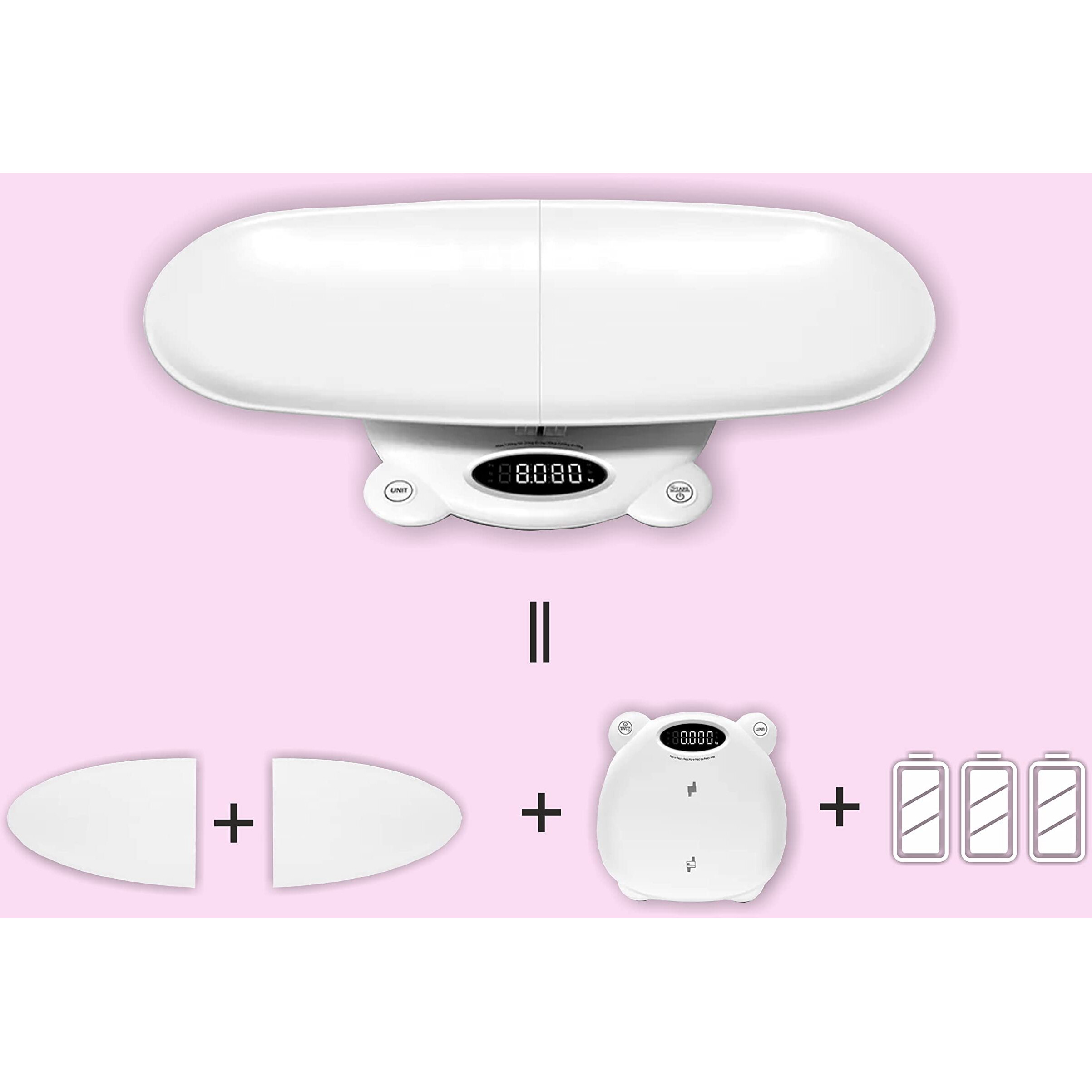 Meditive 2 In 1 Multi-Purposes Mother & Baby Weighing Scale Max Weight 120 Kg, Digital Baby Scales Weight All Family New Born Baby Weighing Scale