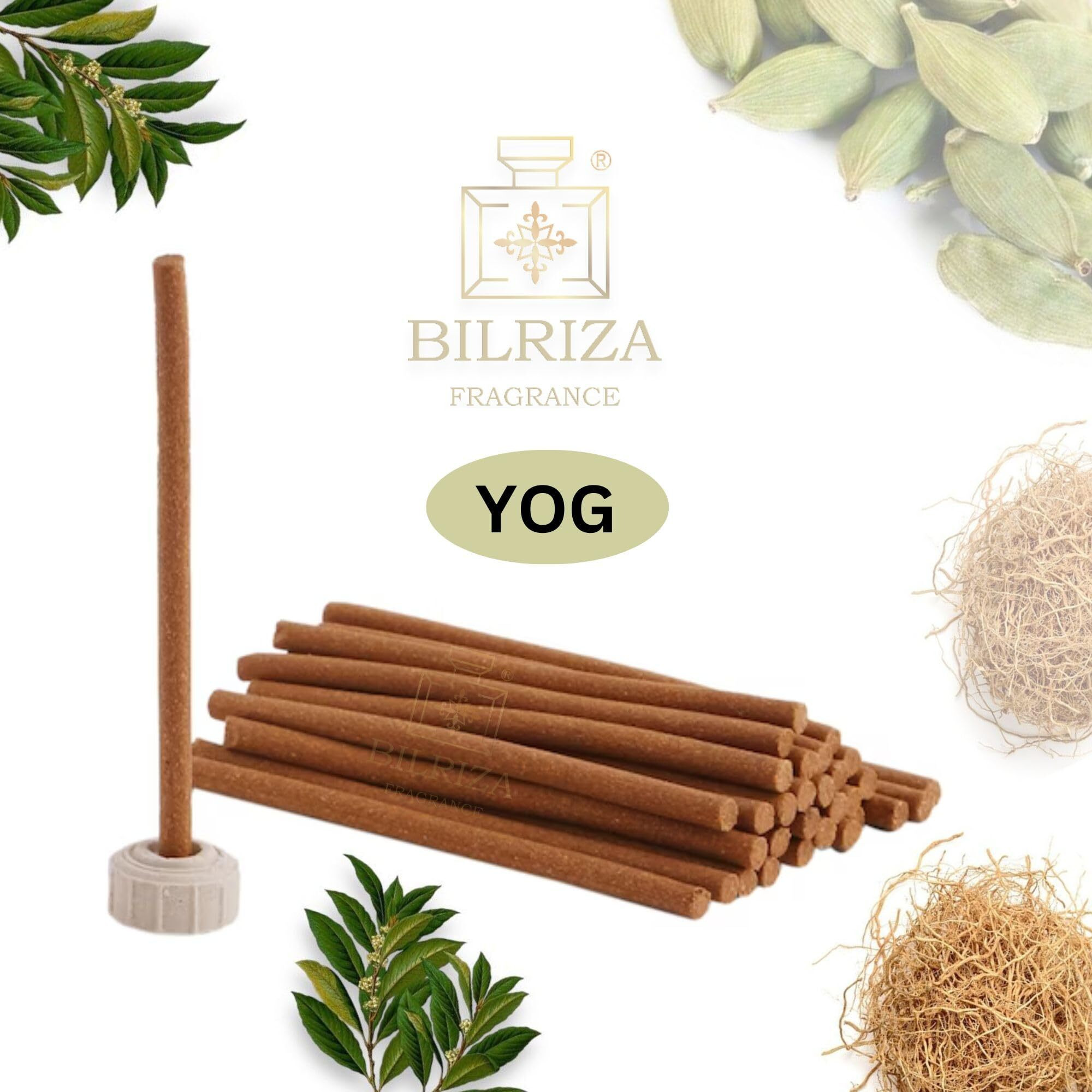 Bilriza Fragrance Yog Bambooless Incense Sticks Long Lasting Fragrance, Dhoop Holder Inside,No Charcoal & No Bamboo