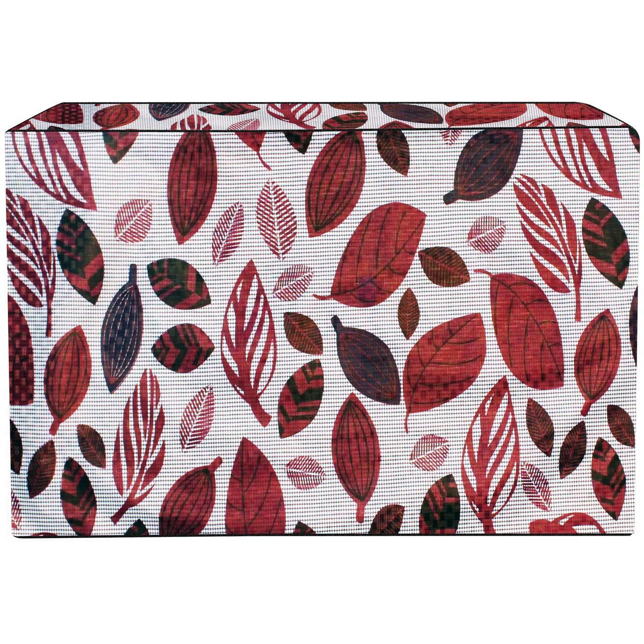 Stylista Window Ac Cover 1.5 Ton Waterproof And Dustproof Pvc Ditzy Pattern Offwhite Base