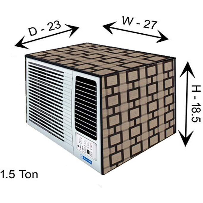 Star Weaves Window Ac Cover 1.5 Ton Waterproof & Dustproof Pvc Ac Cover For All 1.5 Ton Window Ac's , Kum12