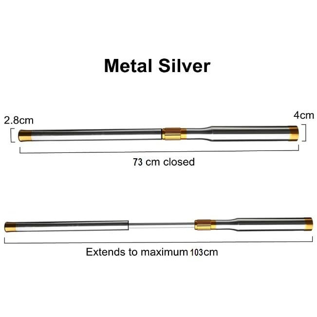 Laxmi Ganesh Billiard Snooker Telescopic Cue Extension Metal In Silver