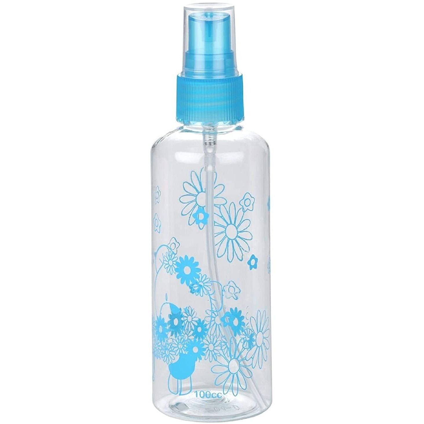 Kabeer Art 100Ml Empty Cute Bear And Floral Refillable Fine Mist Sprayer Spray Bottle Atomizer With Ultra-Fine Mist Pump For Beauty, Outdoors, Travel Purposes - 3 Pc (Random Colour) - Multicolour