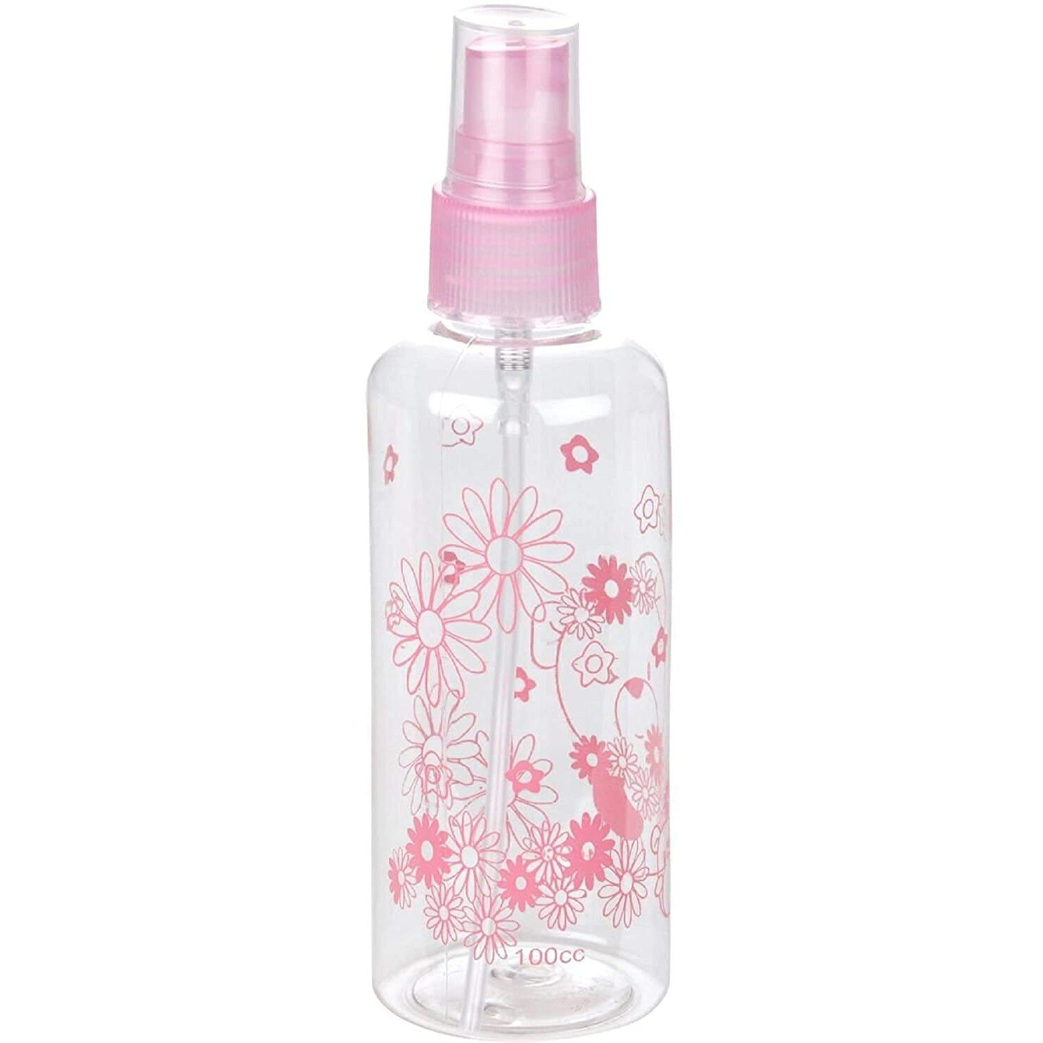 Kabeer Art 100Ml Empty Cute Bear And Floral Refillable Fine Mist Sprayer Spray Bottle Atomizer With Ultra-Fine Mist Pump For Beauty, Outdoors, Travel Purposes - 3 Pc (Random Colour) - Multicolour