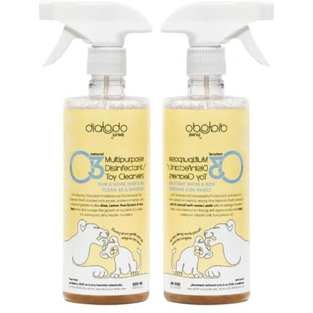 Diatodo Junior Natural Plant Based Multipurpose Disinfectant Toy Cleaners Allergen Free, Toxin Free 500 Ml(Pack Of 2)