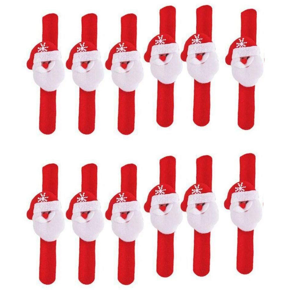 Kriwin 12 Pcs Christmas Wrist Band For Kids, Party, Decoration, Festival Fun (Band)