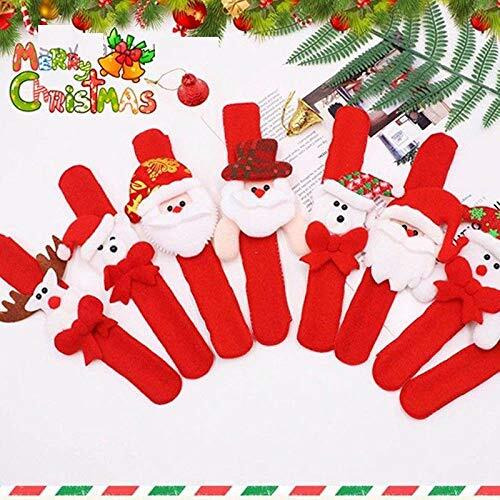 Kriwin 12 Pcs Christmas Wrist Band For Kids, Party, Decoration, Festival Fun (Band)