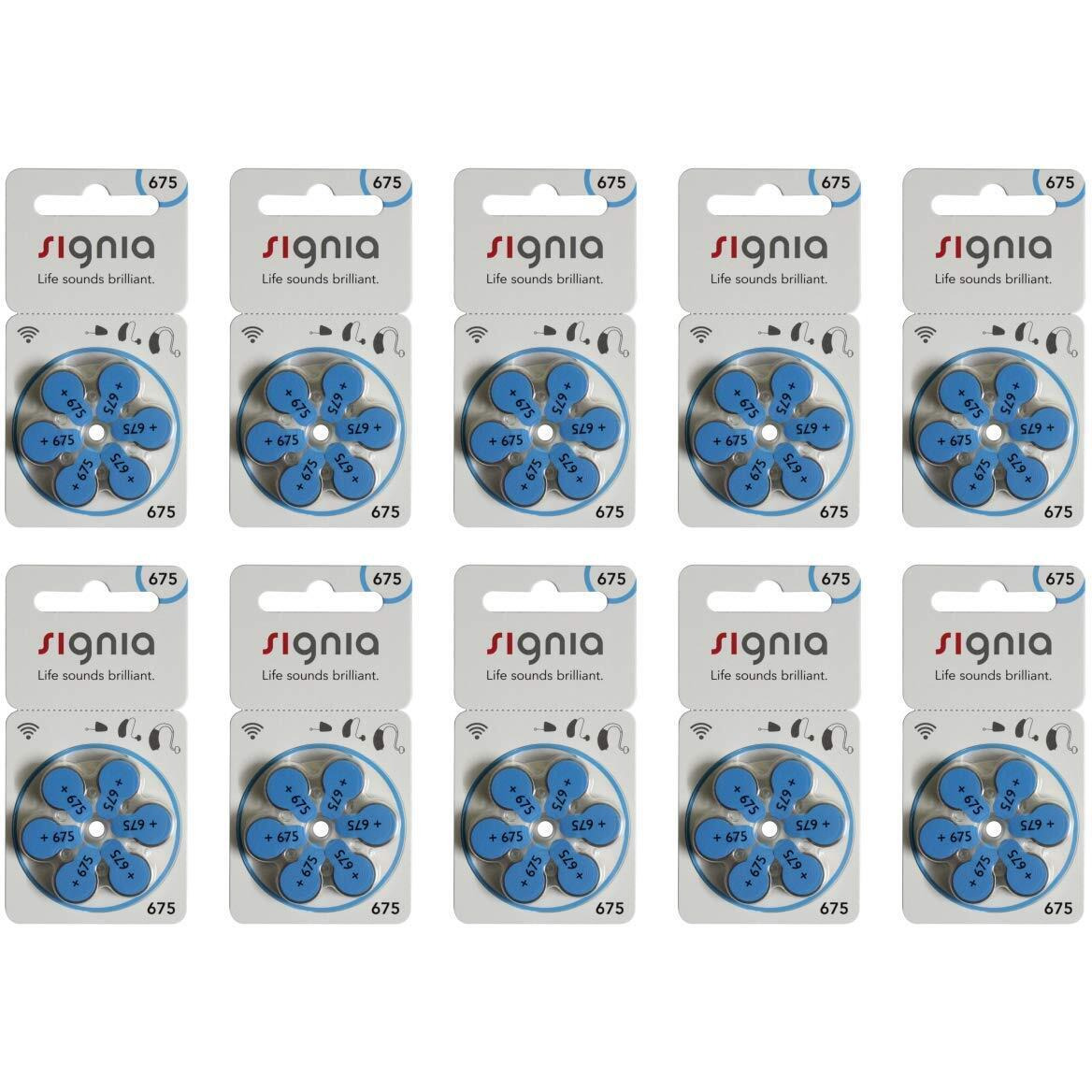 Signia Hearing Aid Battery Size 675 (6 X 6 Pack) 36 Pcs