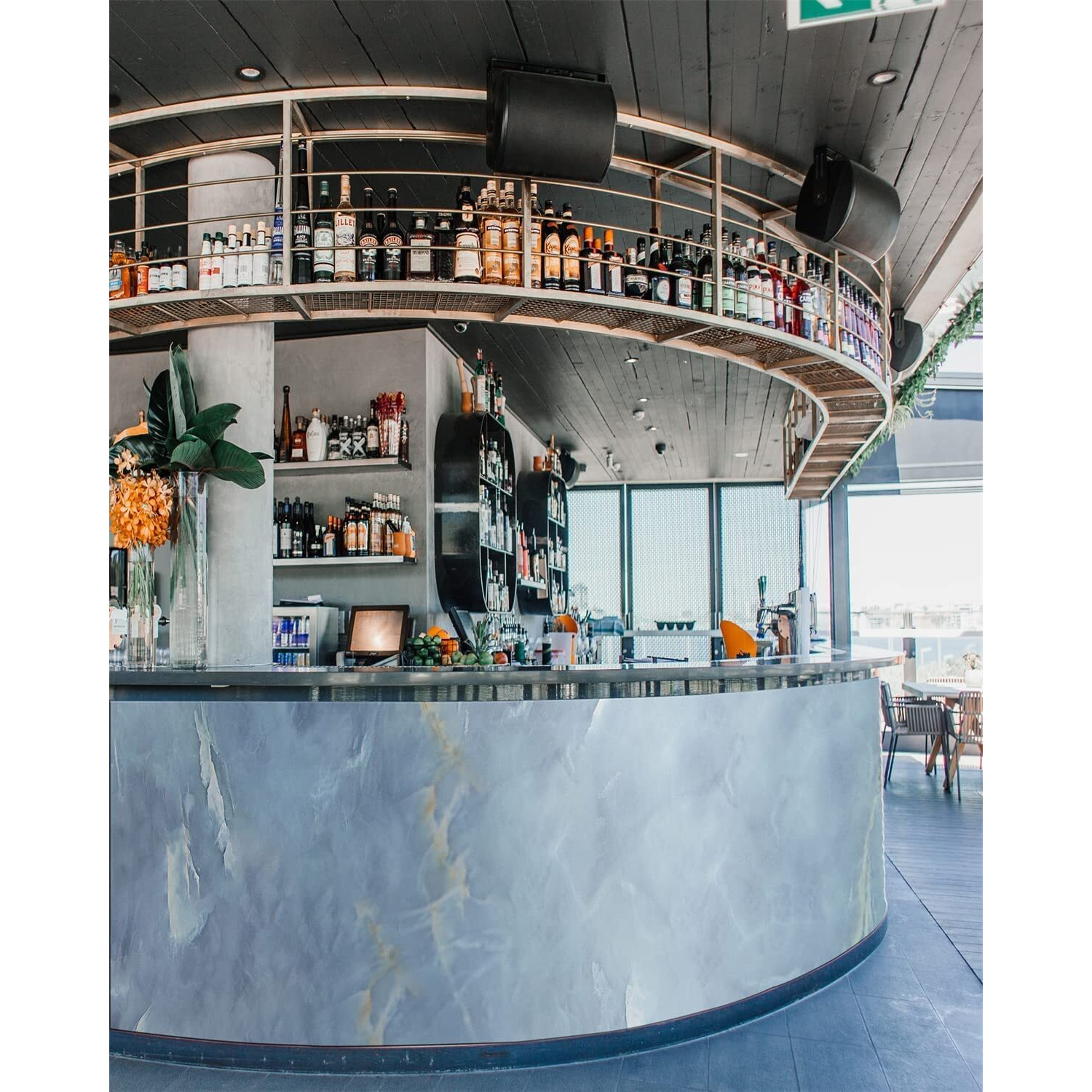 Nareval Blue Marble Wallpaper For Kitchen Cabinets Marble Wallpaper Oil Proof Waterproof Floor Tiles Stickers Waterproof Wall Paper For Home And Kitchen Decorative Marble Wallpaper Wall Sticker For Kitchen Cabinets Bathroom Peel & Stick Wall Removable Contact Paper Waterproof Blue Wall Paper (Blue Marble A24 60*400Cm)