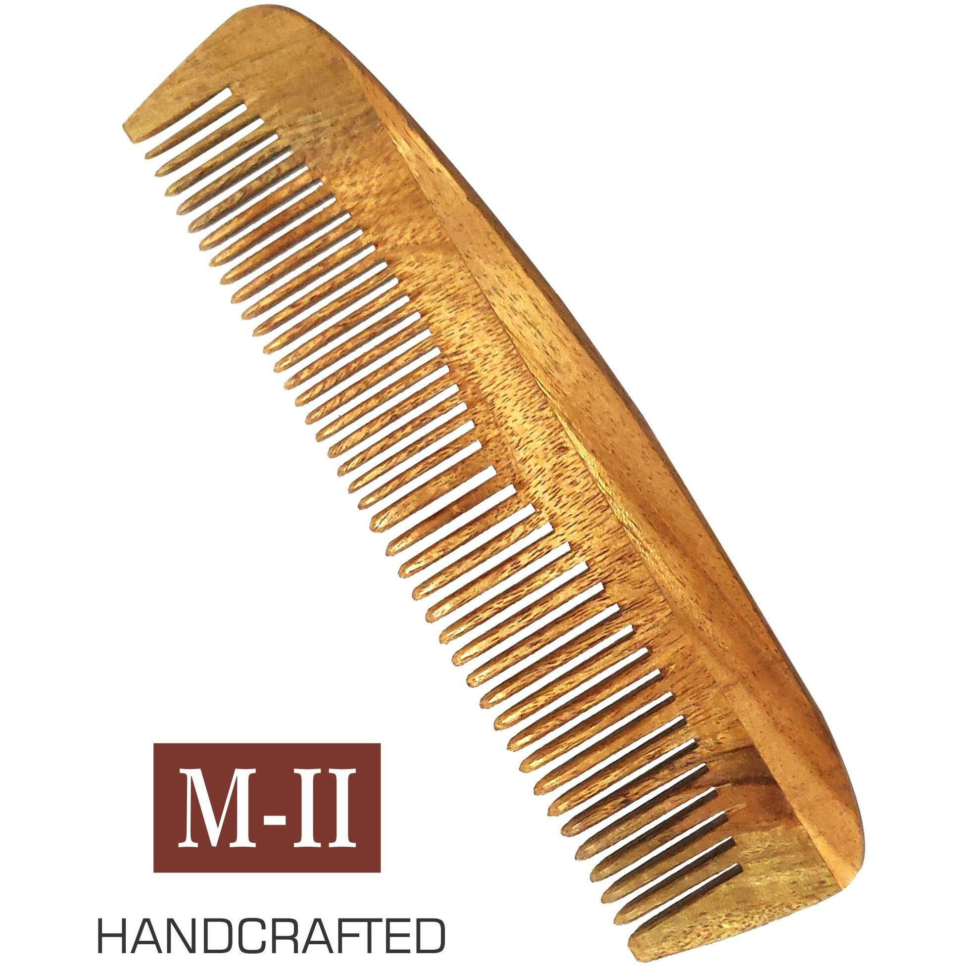 Herb Essential Neem Wood Comb - Model - Ii (Pack Of 2)