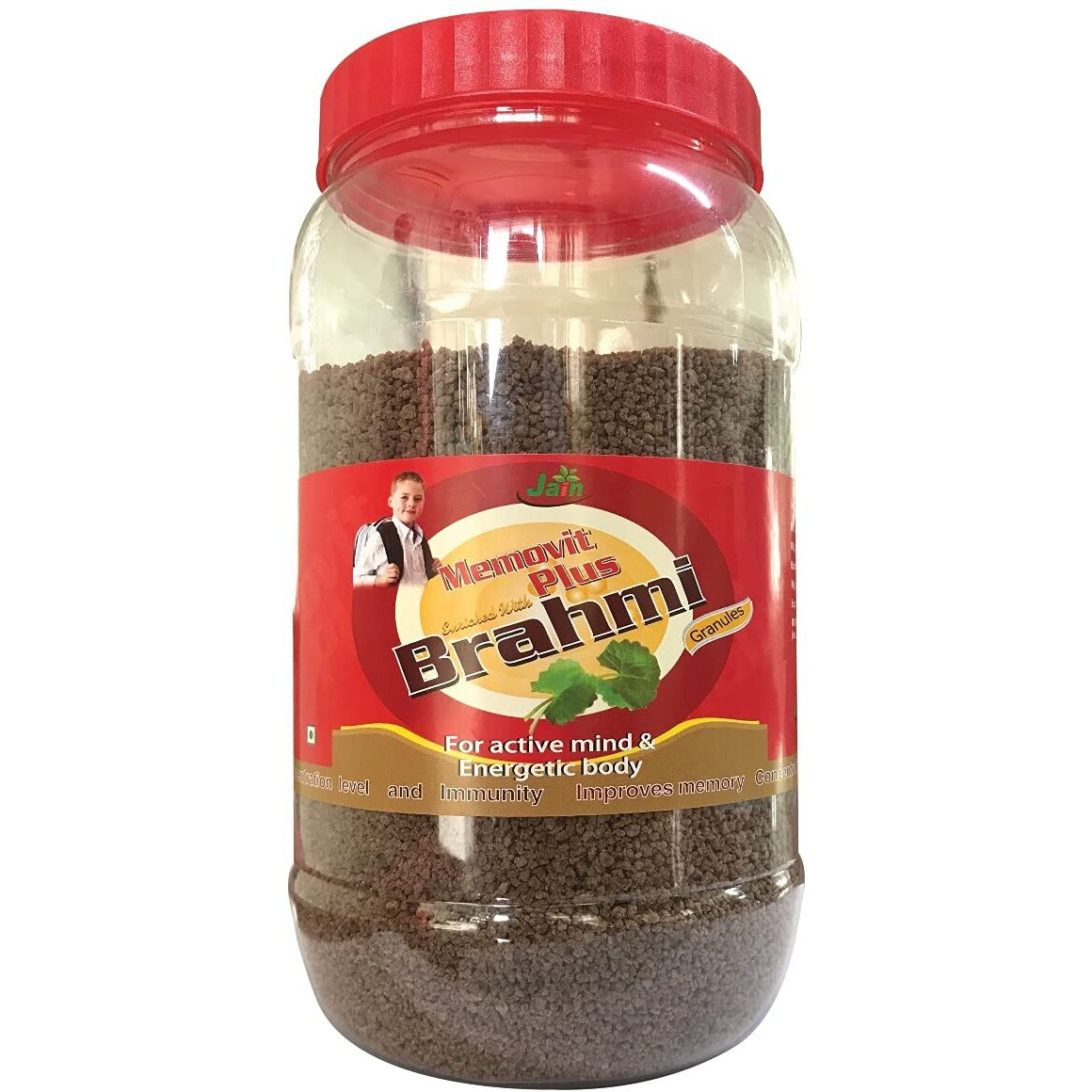 Jain Memovit Plus Brahmi Granules With Ashwagandha, Brahmi, Shankhpushpi & Yastimadhu, For Memory Booster And Energetic Body - 100% Natural - 1 Kg