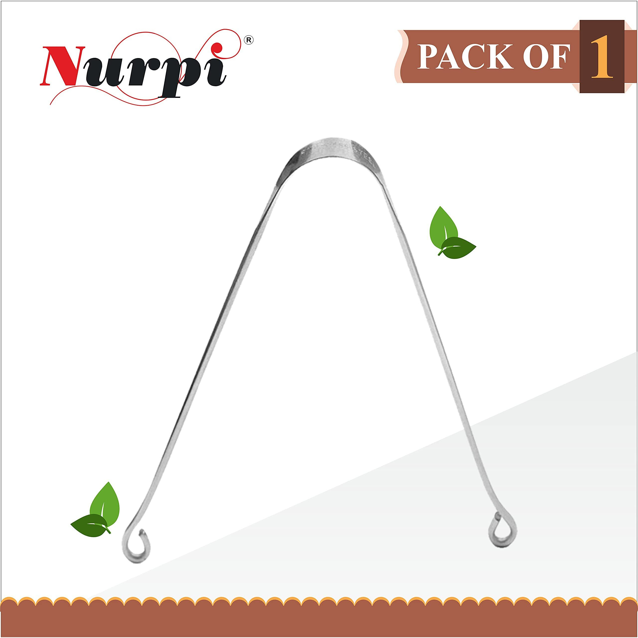 Nurpi Steel Minda Tongue Cleaner For Adults And Kids Fights Bad Breath Oral Care Tongue Cleaner, Easy To Use Travel Friendly (1)