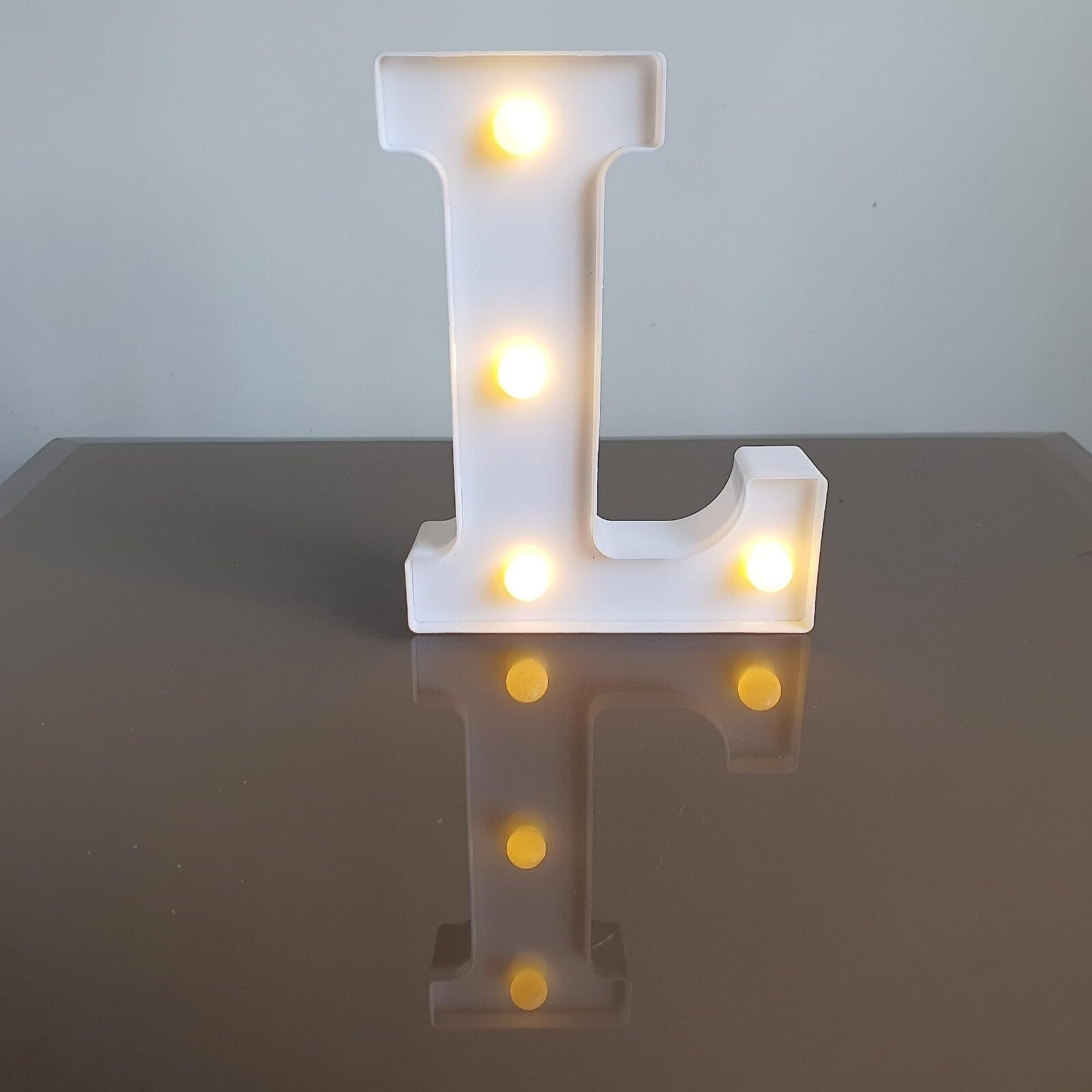 Satyam Kraft 1 Piece White Led Marquee Lights & Alphabet L Aesthetic Home & Party Dcor For Valentines Day, Diwali, Weddings, Birthdays,Customizable Led Lighting For Living Room And Special Events(L)