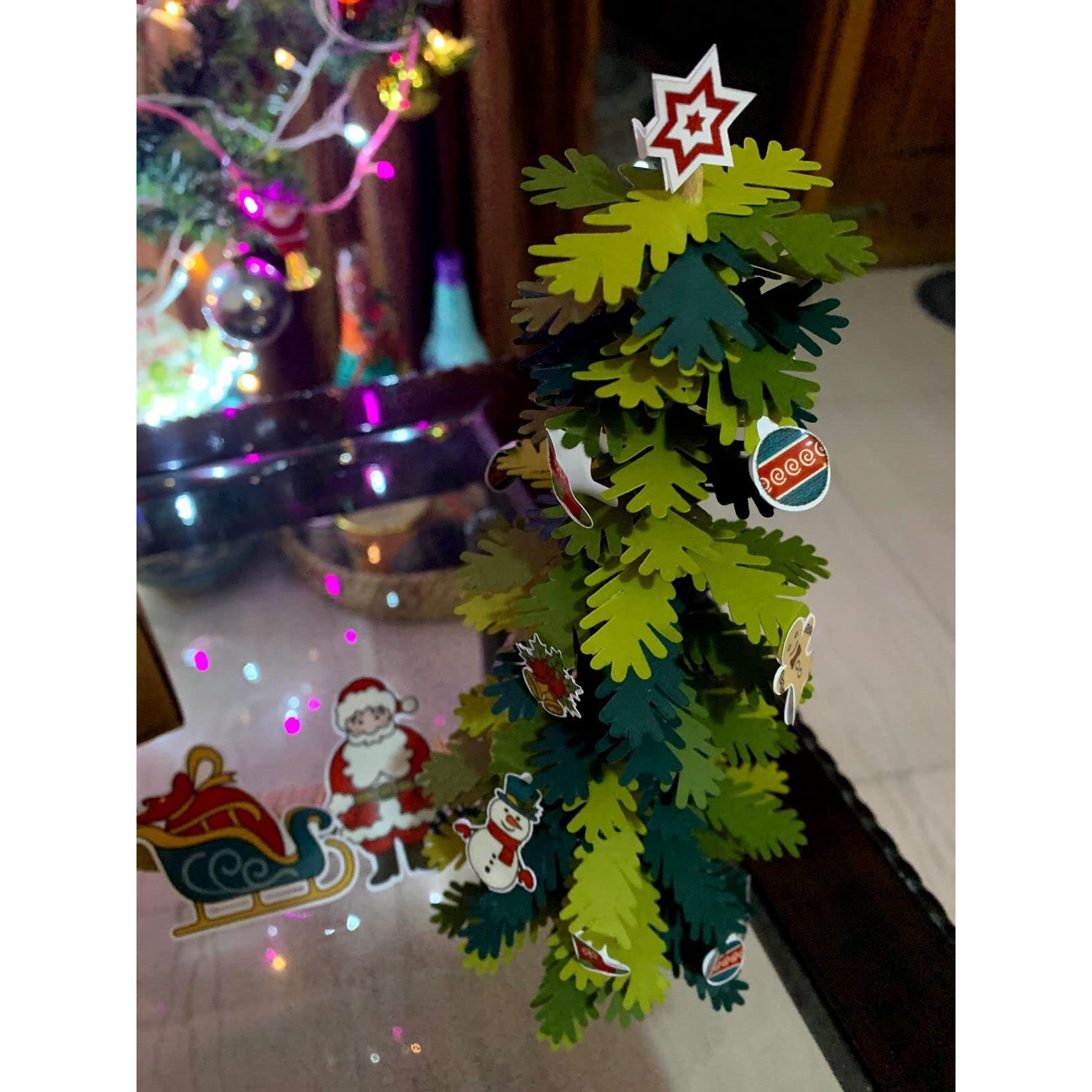 Messketeers - Say Hey To Art - Diy Christmas Kit- Make Your Own Christmas Tree With Beautiful Stickers, Glitters, And Mould-It