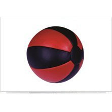 Tima Leather Medicine Ball, 2Kg (Red/Black)