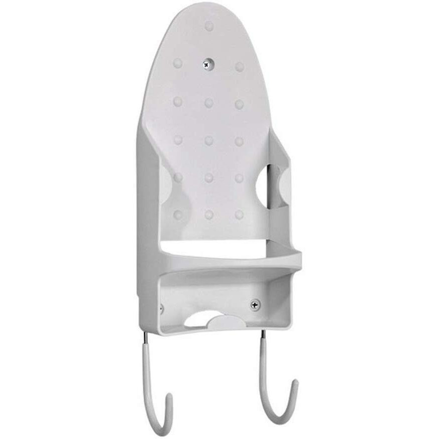 Dolphy Heat Resistant Wall Mounted Iron Board Holder With Steel Hooks