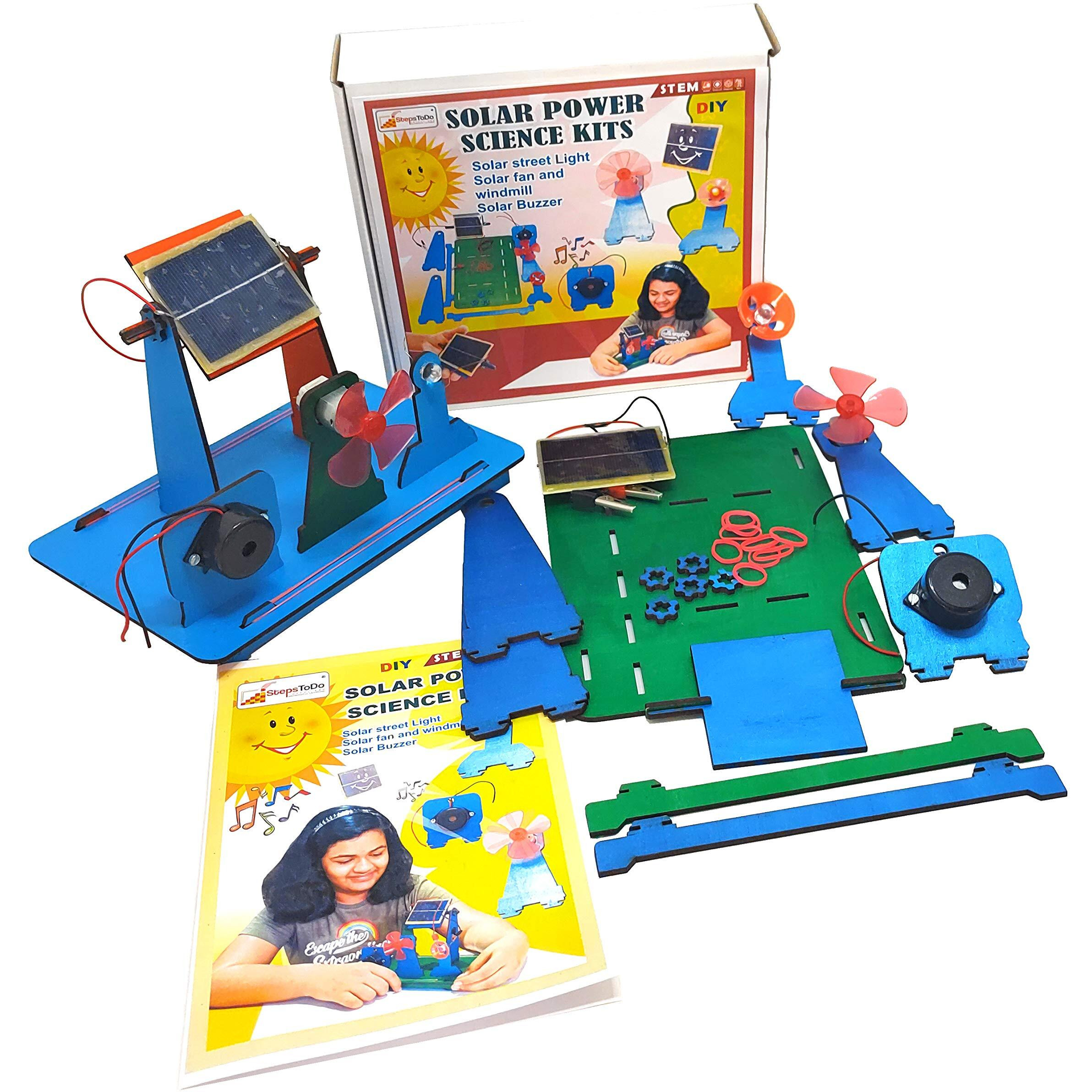 Stepstodo Solar Power Science Kit. Multiple Conversion Of Solar Energy. Experimental Learning Study Kit. Diy Science Project Kit. Teaching Aid