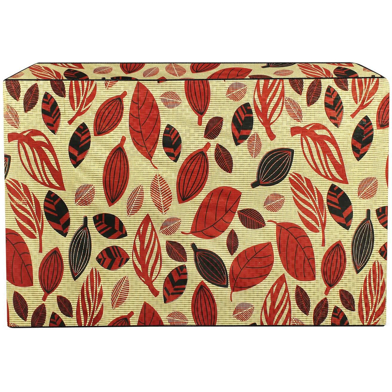 Stylista Window Ac Cover 2 Ton Waterproof And Dustproof Pvc Ditzy Pattern Yellow Base