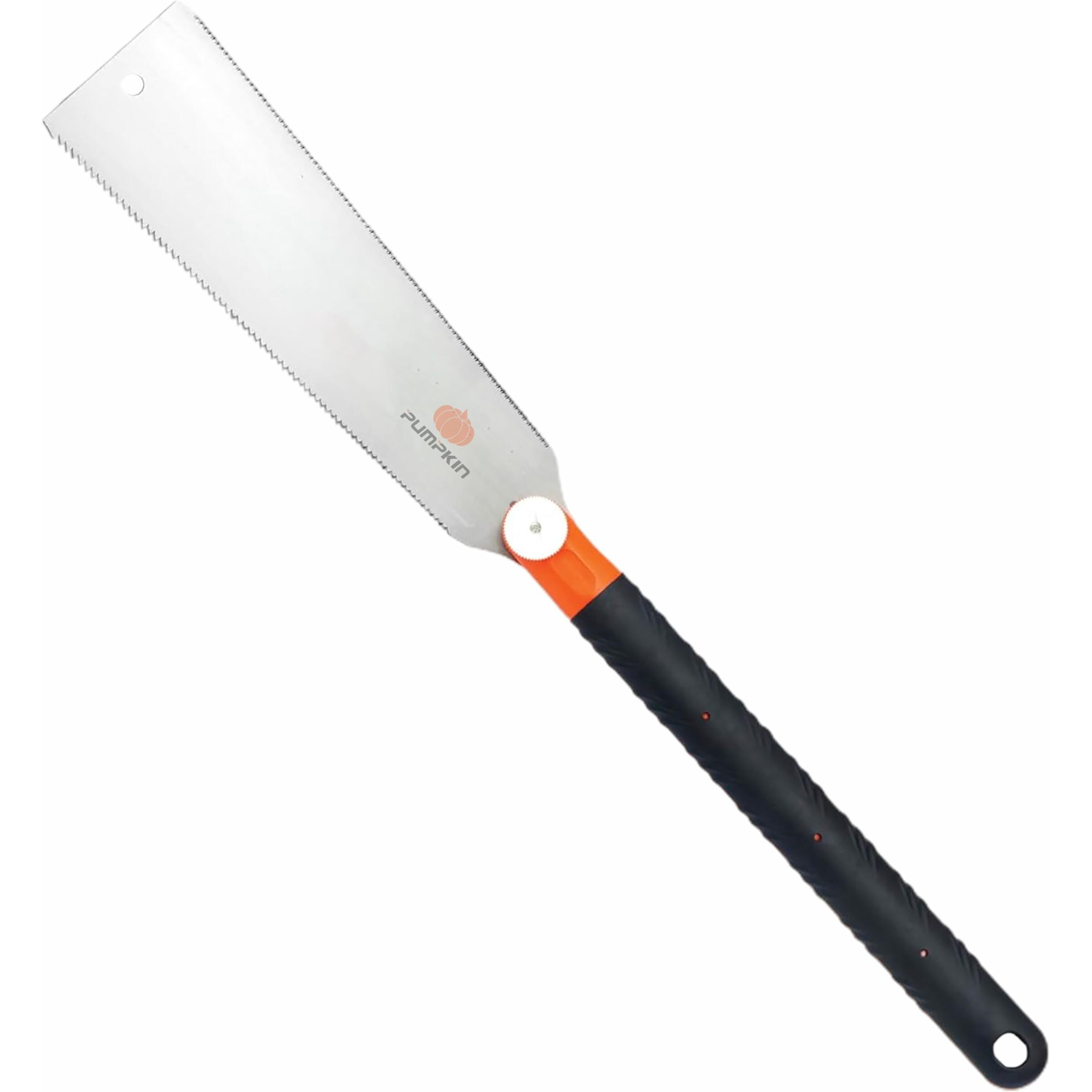 Tuqo Pumpkin Double Edge Japanese Pull Saw 10"/250Mm, Sk-5 High Carbon Steel Blade With Abs Rubber Handle, Ideal For Bamboo, Wood & More  Precision Cuts, Lightweight & Durable  Model 33316