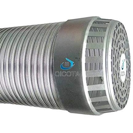 Oicota Chimney Exhaust Pipe Expended Upto 10 Ft (6 Inch Pipe With Cowl Cover)