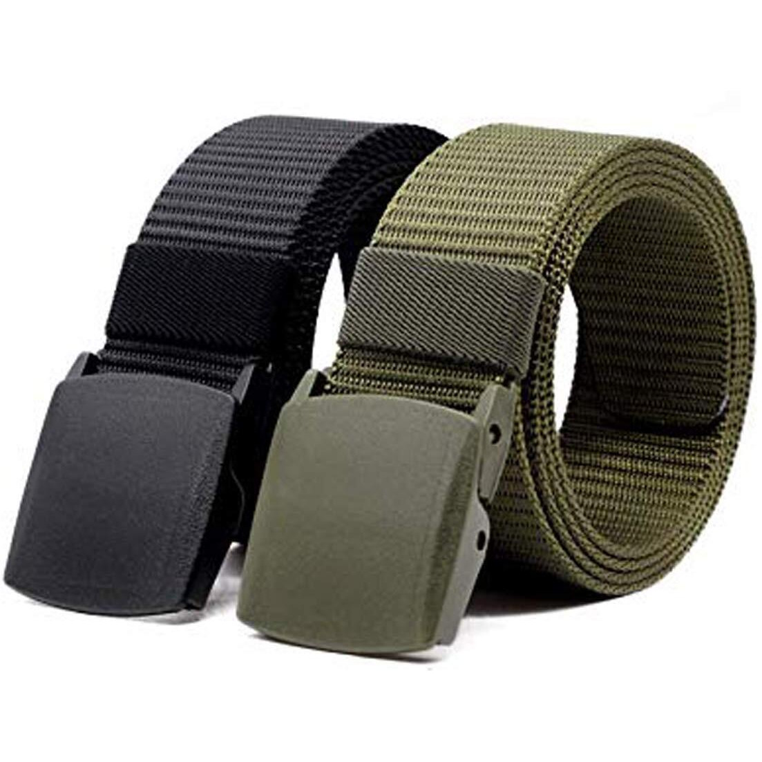 Edifier Unisex Nylon & Canvas Waist Belt (Blt063_05_Black & Green)