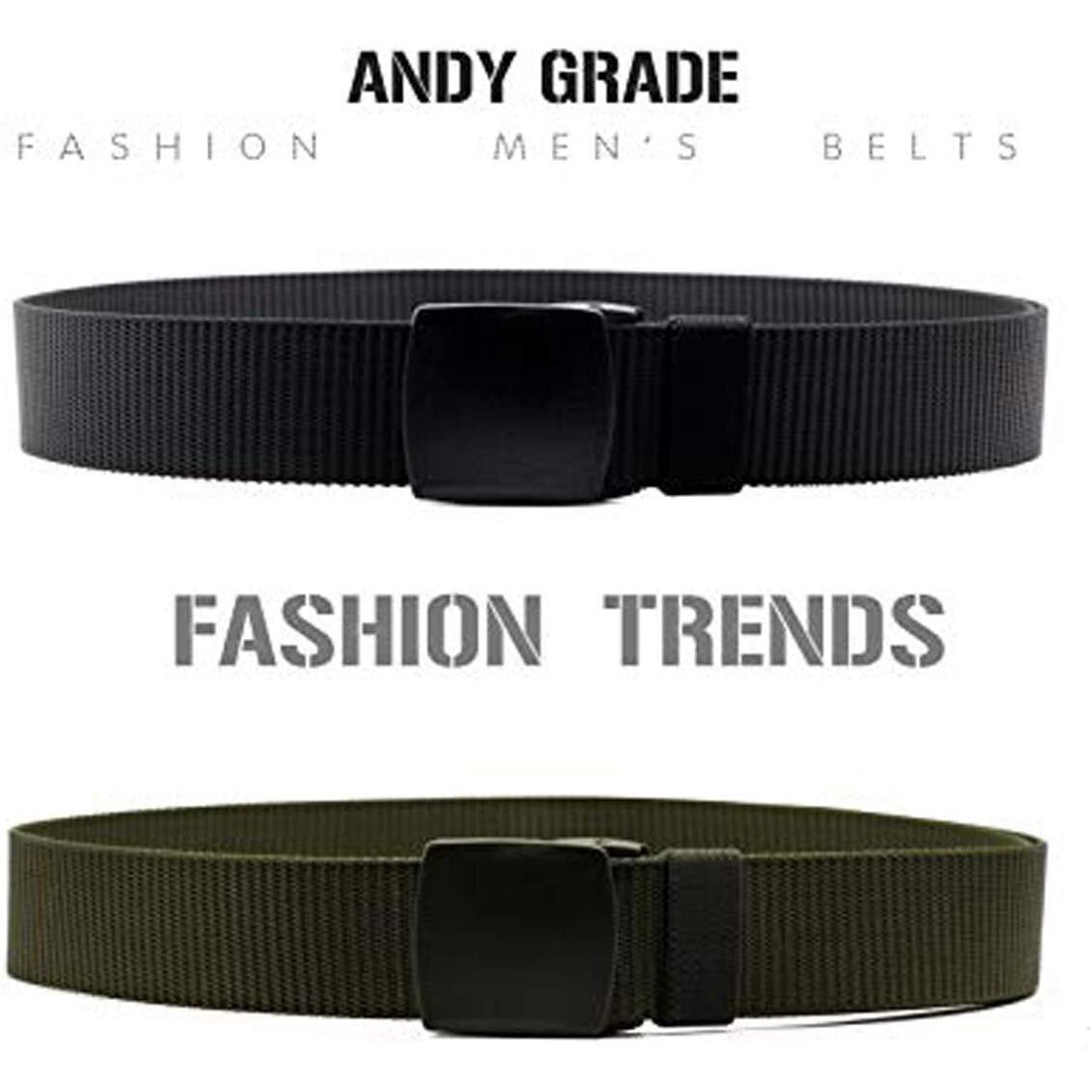 Edifier Unisex Nylon & Canvas Waist Belt (Blt063_05_Black & Green)