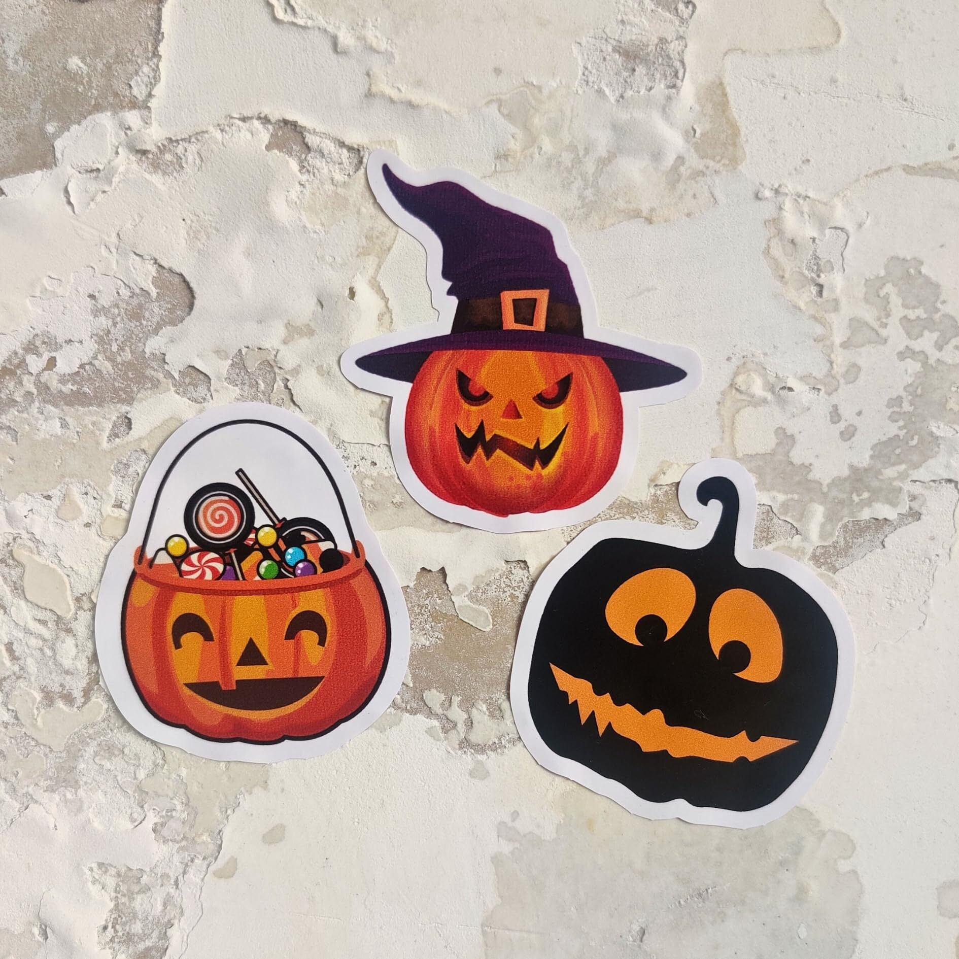 Messketeers Halloween Pumpkin Stickers (75 Pack) - Vibrant Stickers For Scrapbooking, Decoration, Diy Party Props, Decor, Greetings | By Sayheytoart