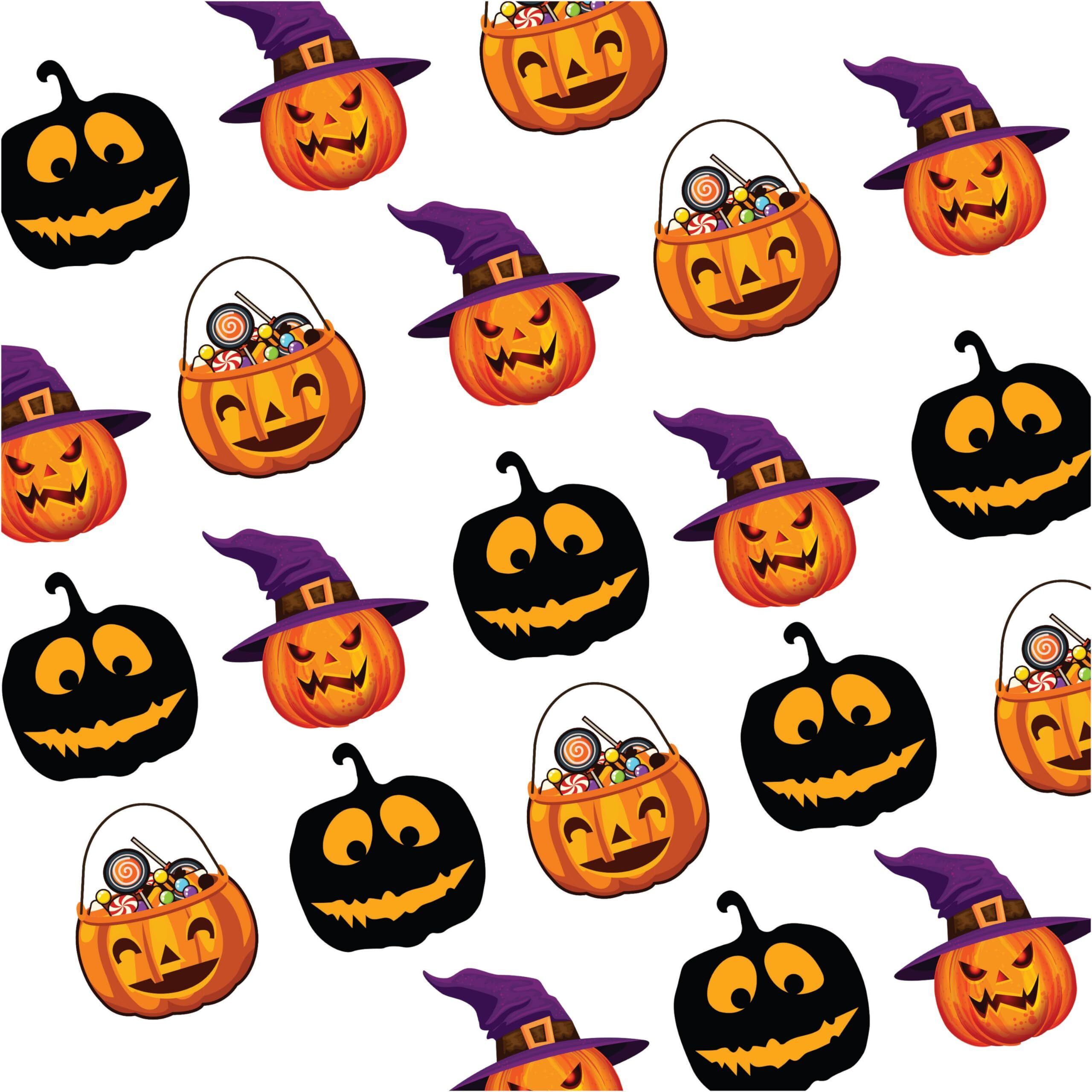 Messketeers Halloween Pumpkin Stickers (75 Pack) - Vibrant Stickers For Scrapbooking, Decoration, Diy Party Props, Decor, Greetings | By Sayheytoart