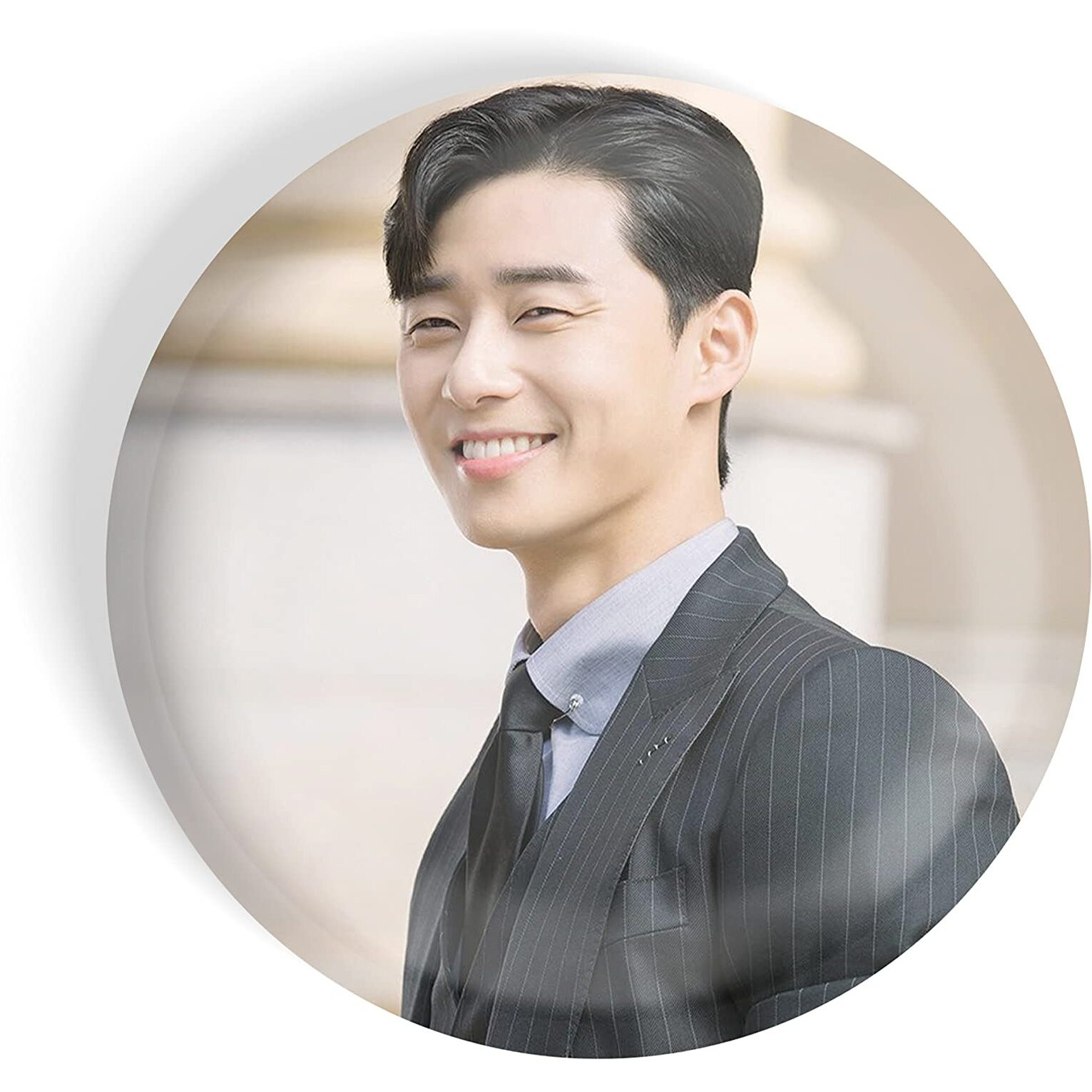 Dhcrafts Pin Badges K-Drama Korean Actor Multicolour Park Seo-Joon D8 Glossy Finish Design Pack Of 1