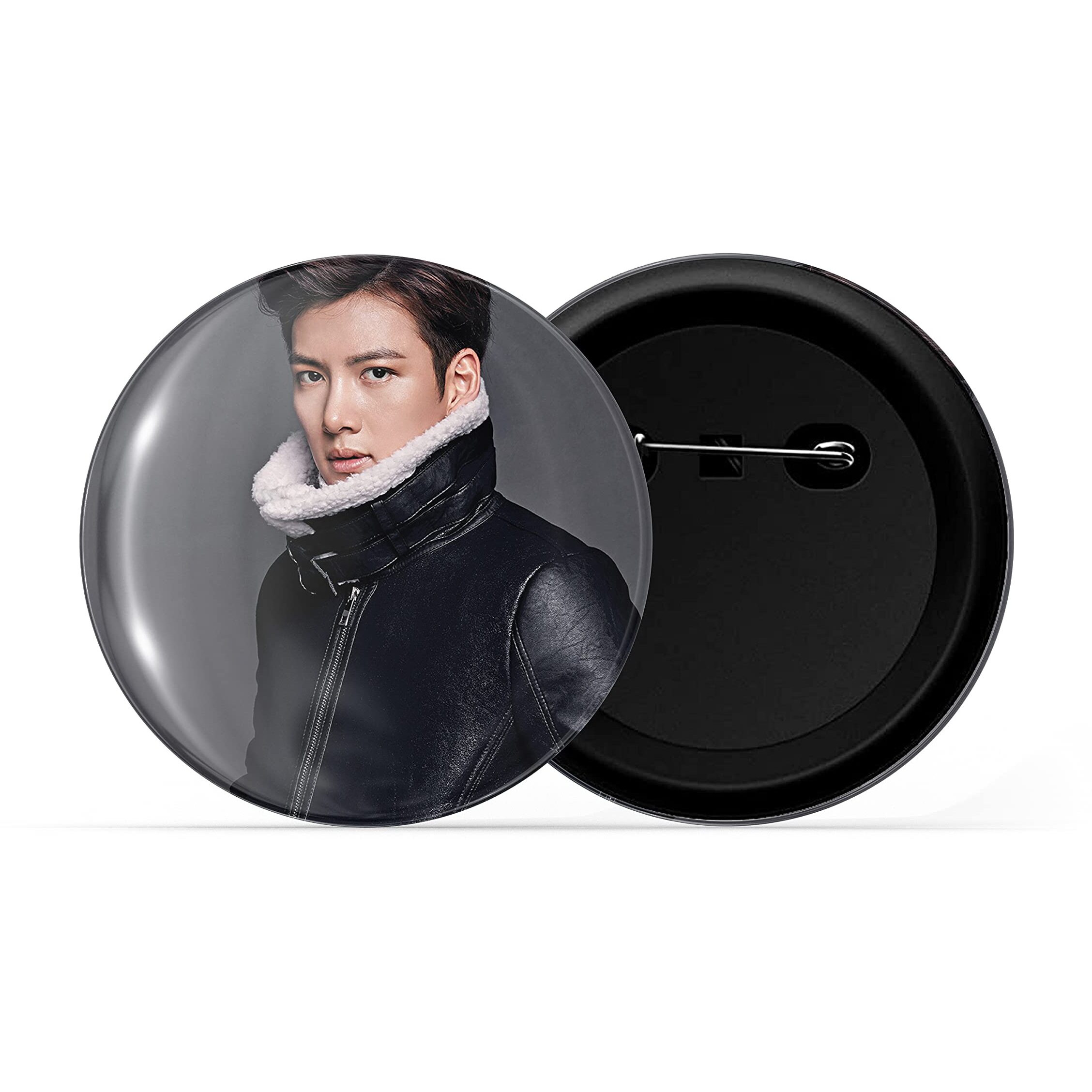 Dhcrafts Pin Badges K-Drama Korean Actor Multicolour Ji Chang-Wook D5 Glossy Finish Design Pack Of 1