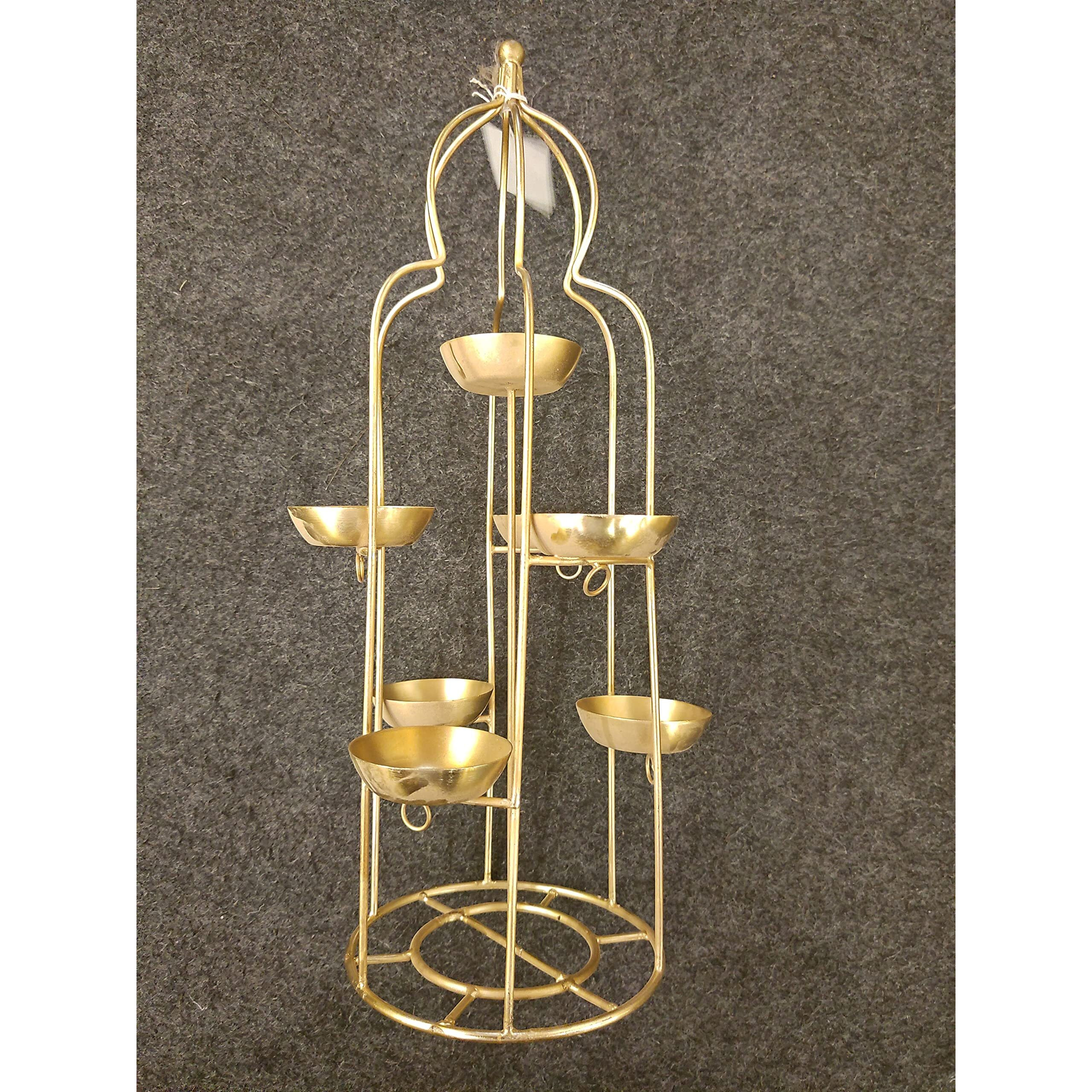 Toyxe Diya Stand For Home Decoration | T Light Holder Candle Stand | Diwali Decoration Item | Metal Depak Stand