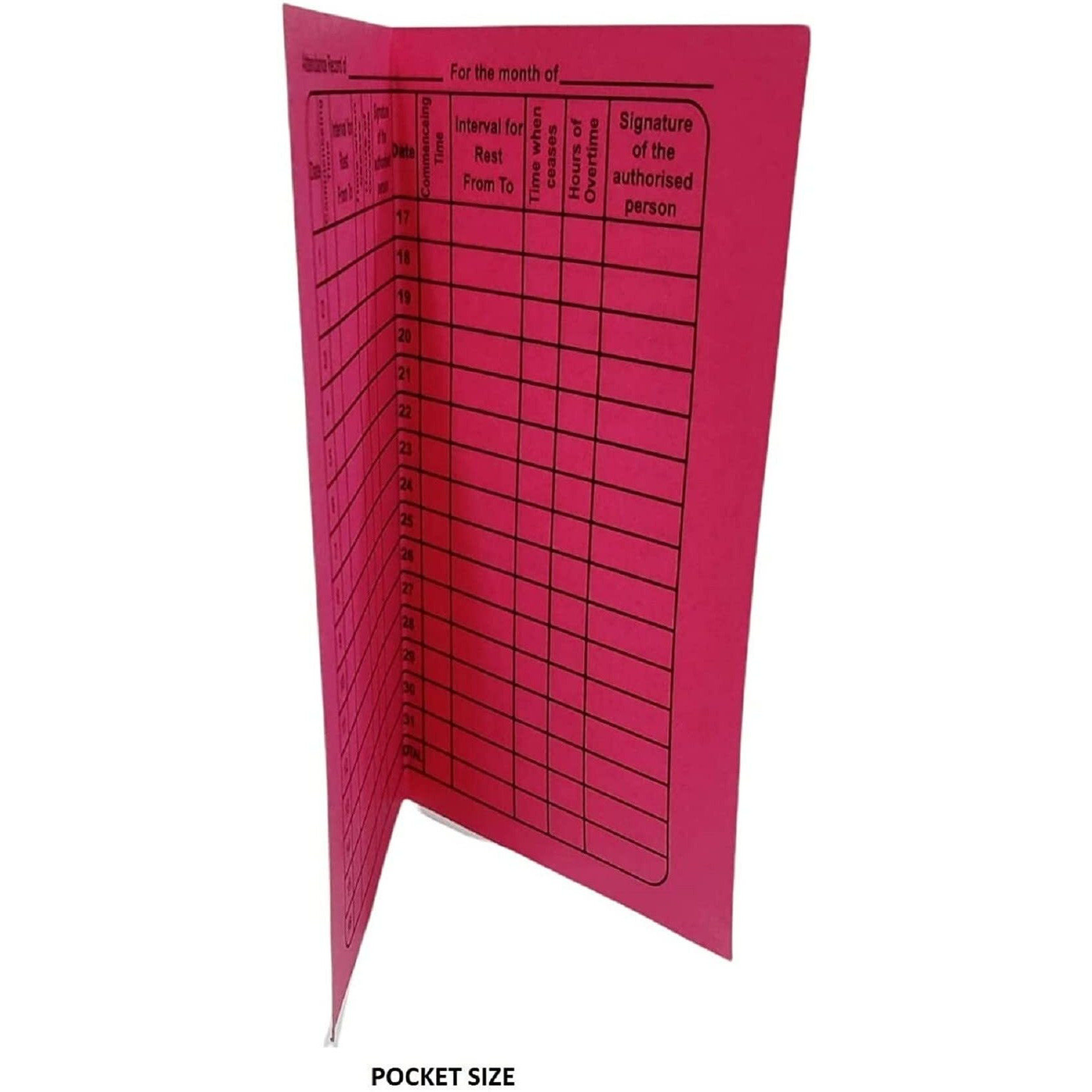 Nssp Large Attendance Card -Pack Of 1000 Pices