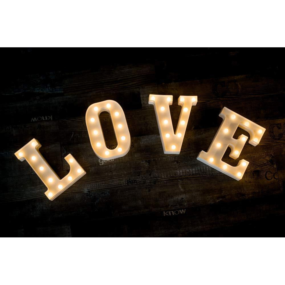 Perfect Pricee Powered Led Marquee Letter Lights, Warm White (V)