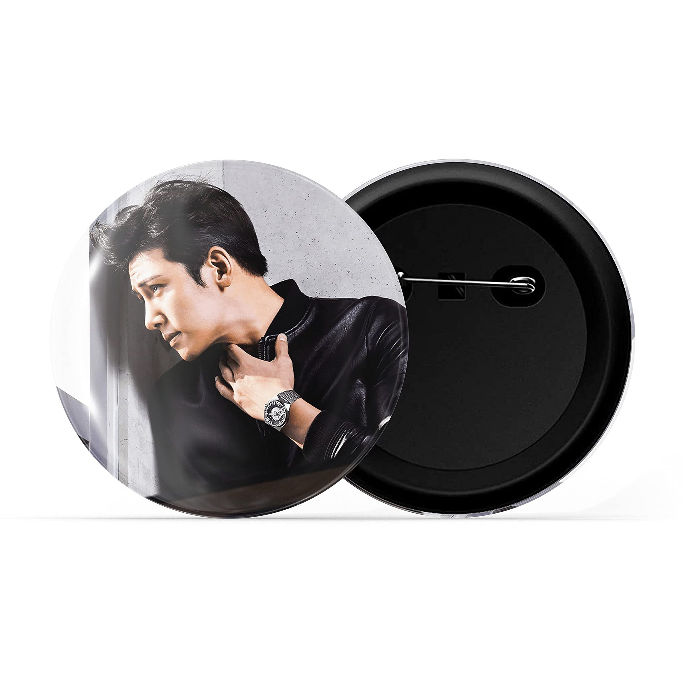 Dhcrafts Pin Badges K-Drama Korean Actor Multicolour Ji Chang-Wook D10 Glossy Finish Design Pack Of 1