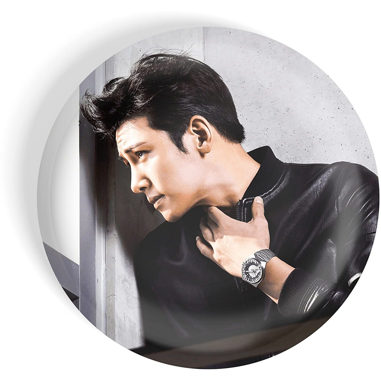 Dhcrafts Pin Badges K-Drama Korean Actor Multicolour Ji Chang-Wook D10 Glossy Finish Design Pack Of 1
