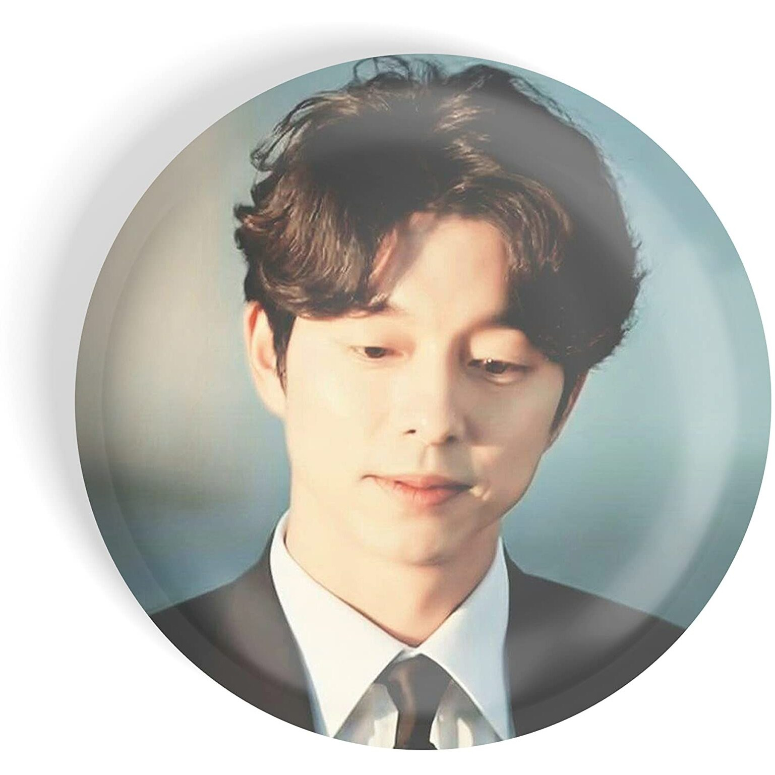 Dhcrafts Pin Badges K-Drama Korean Actor Multicolour Gong Yoo D7 Glossy Finish Design Pack Of 1