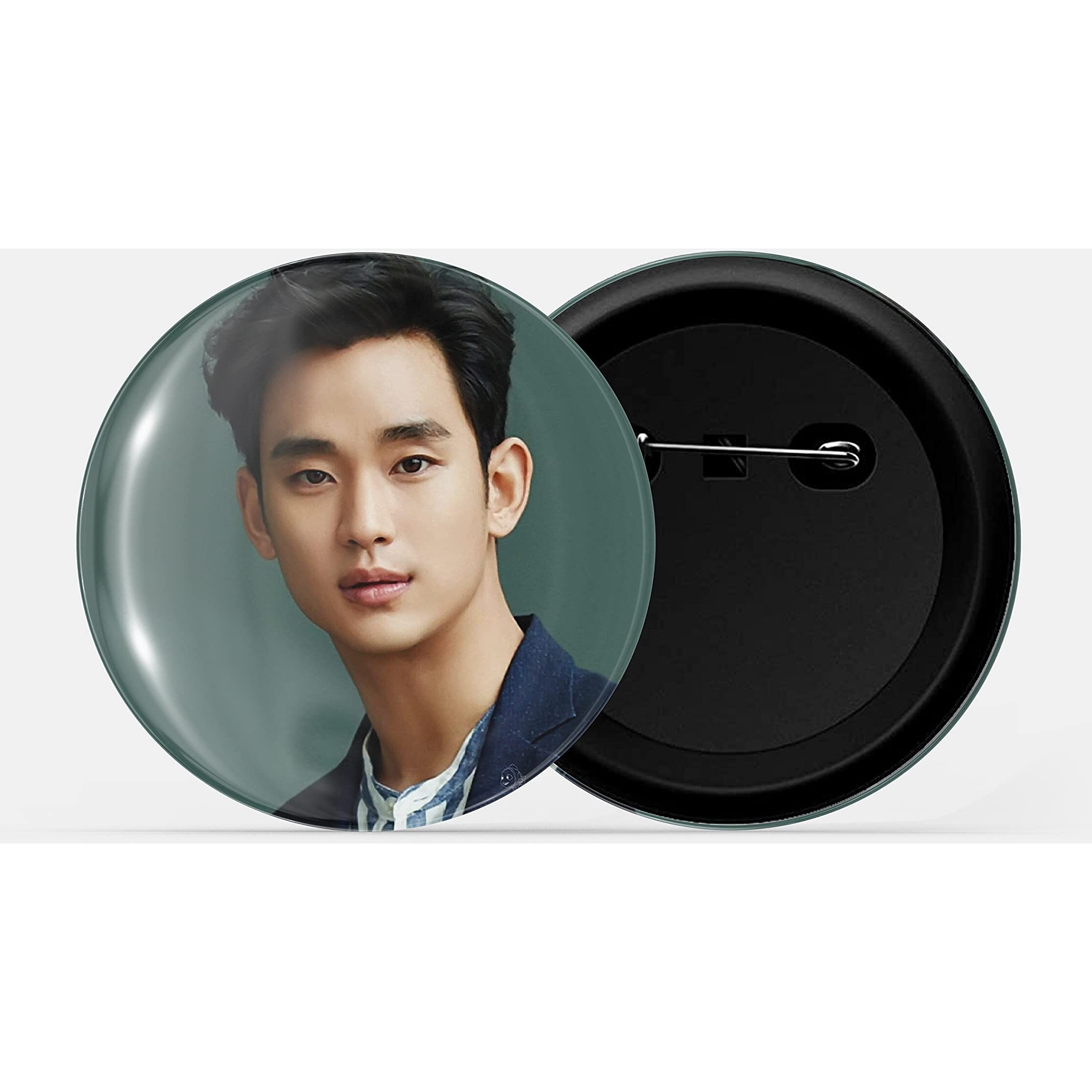 Dhcrafts Pin Badges K-Drama Korean Actor Multicolour Kim Soo-Hyun D8 Glossy Finish Design Pack Of 1