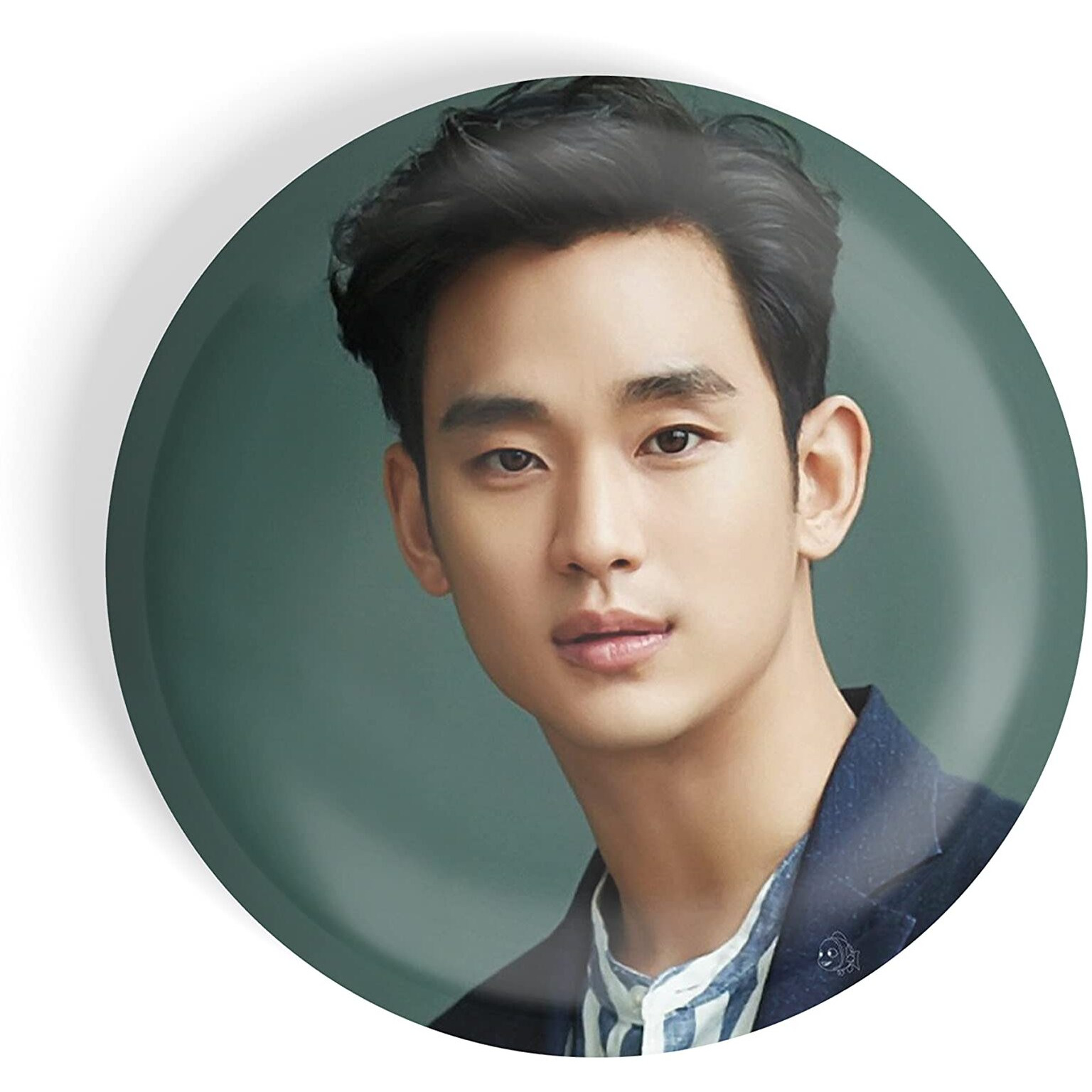 Dhcrafts Pin Badges K-Drama Korean Actor Multicolour Kim Soo-Hyun D8 Glossy Finish Design Pack Of 1