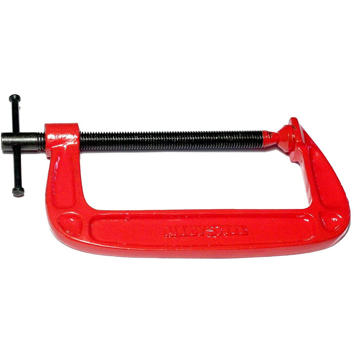 Aasons Cast Iron C Clamp/G Clamp With Sliding T-Bar Handle Adjustable Clamps For Diy, Carpentry, Woodworking, Building, Etc L Length  6 Inch (Pack Of 1)