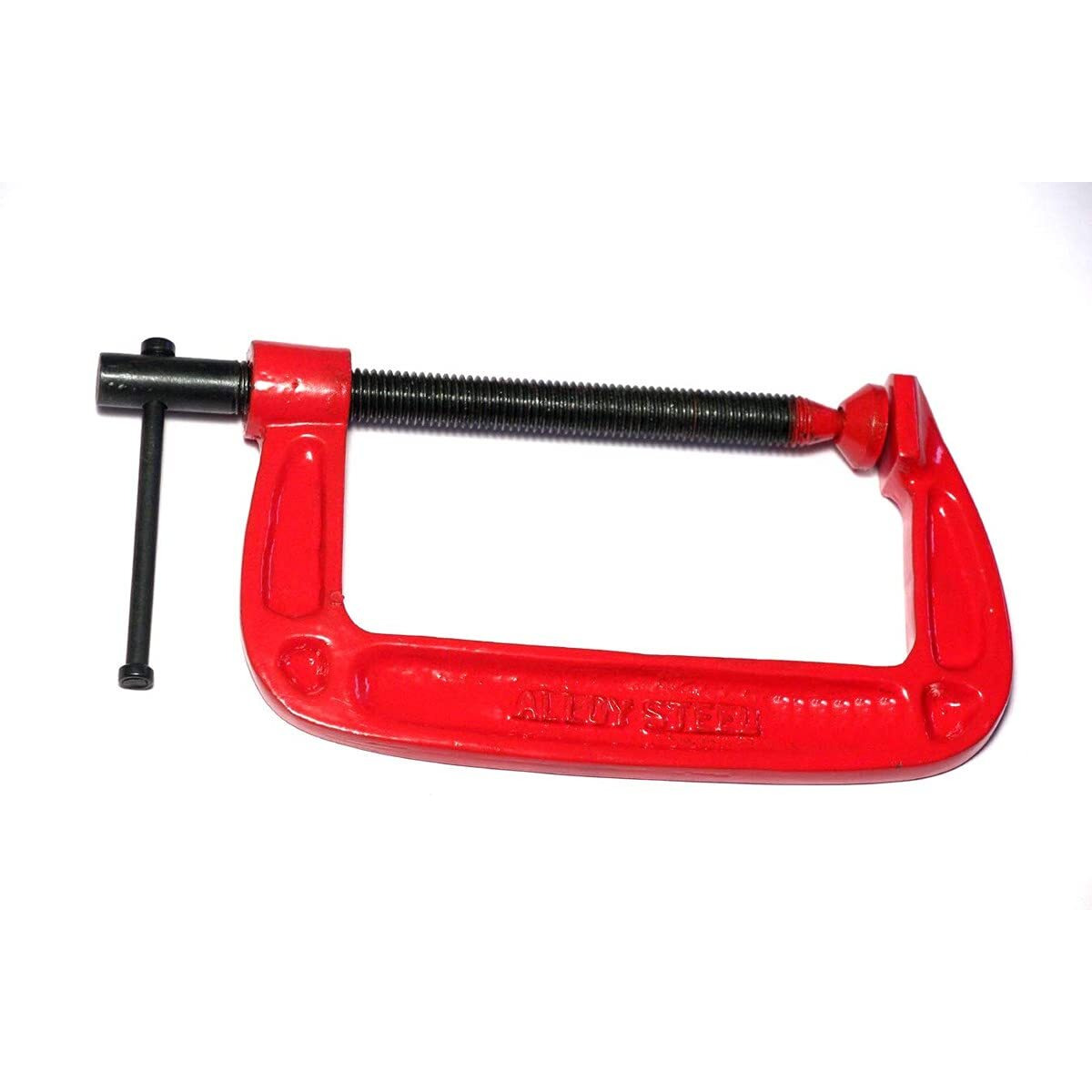 Aasons Cast Iron C Clamp/G Clamp With Sliding T-Bar Handle Adjustable Clamps For Diy, Carpentry, Woodworking, Building, Etc L Length  6 Inch (Pack Of 1)