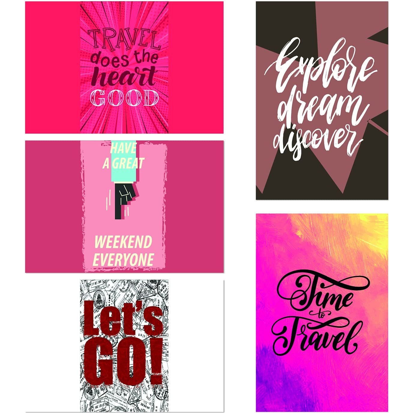 Printelligent Quote And Motivational Poster Set Of 10 Size (45 Cm X 30 Cm) (A)