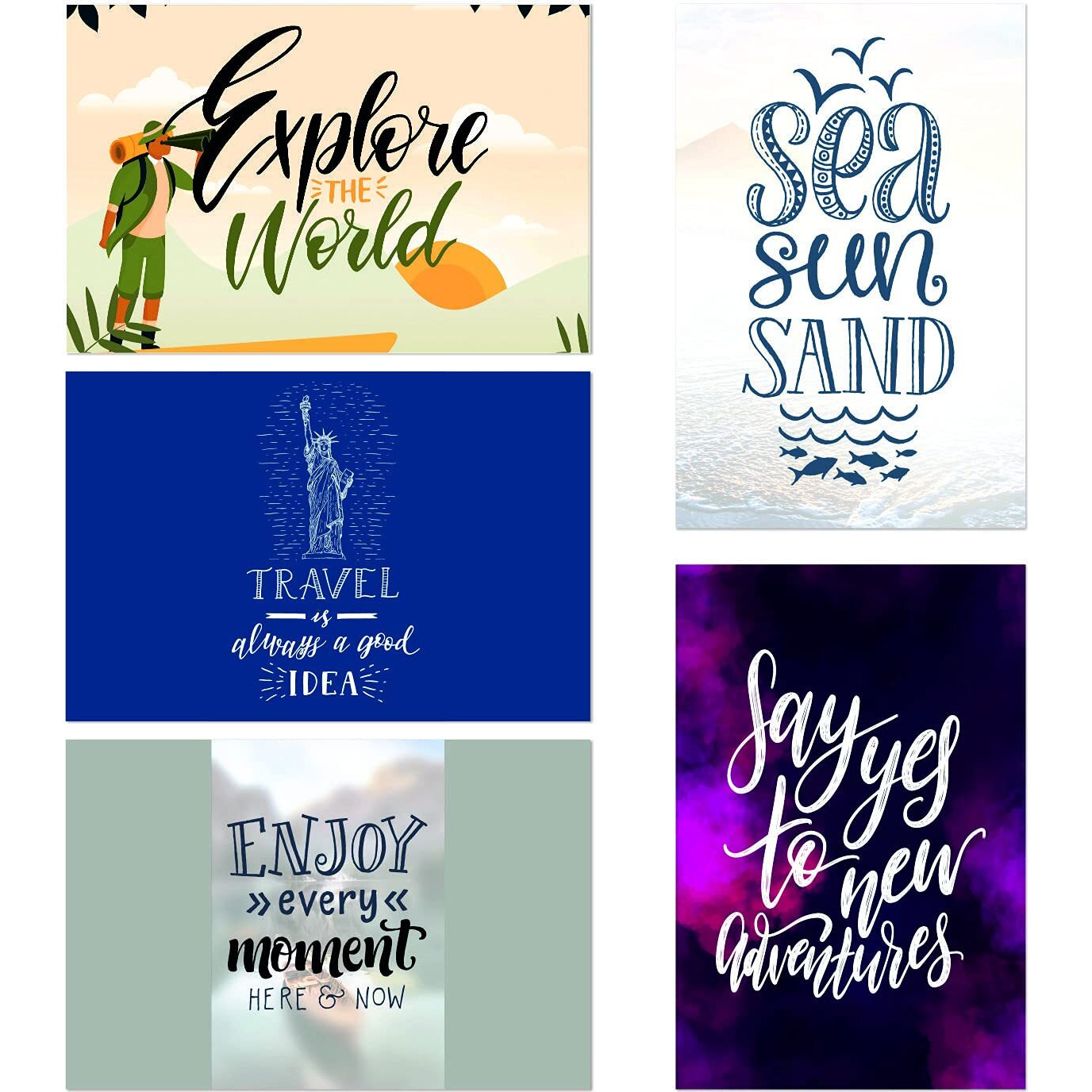 Printelligent Quote And Motivational Poster Set Of 10 Size (45 Cm X 30 Cm) (A)