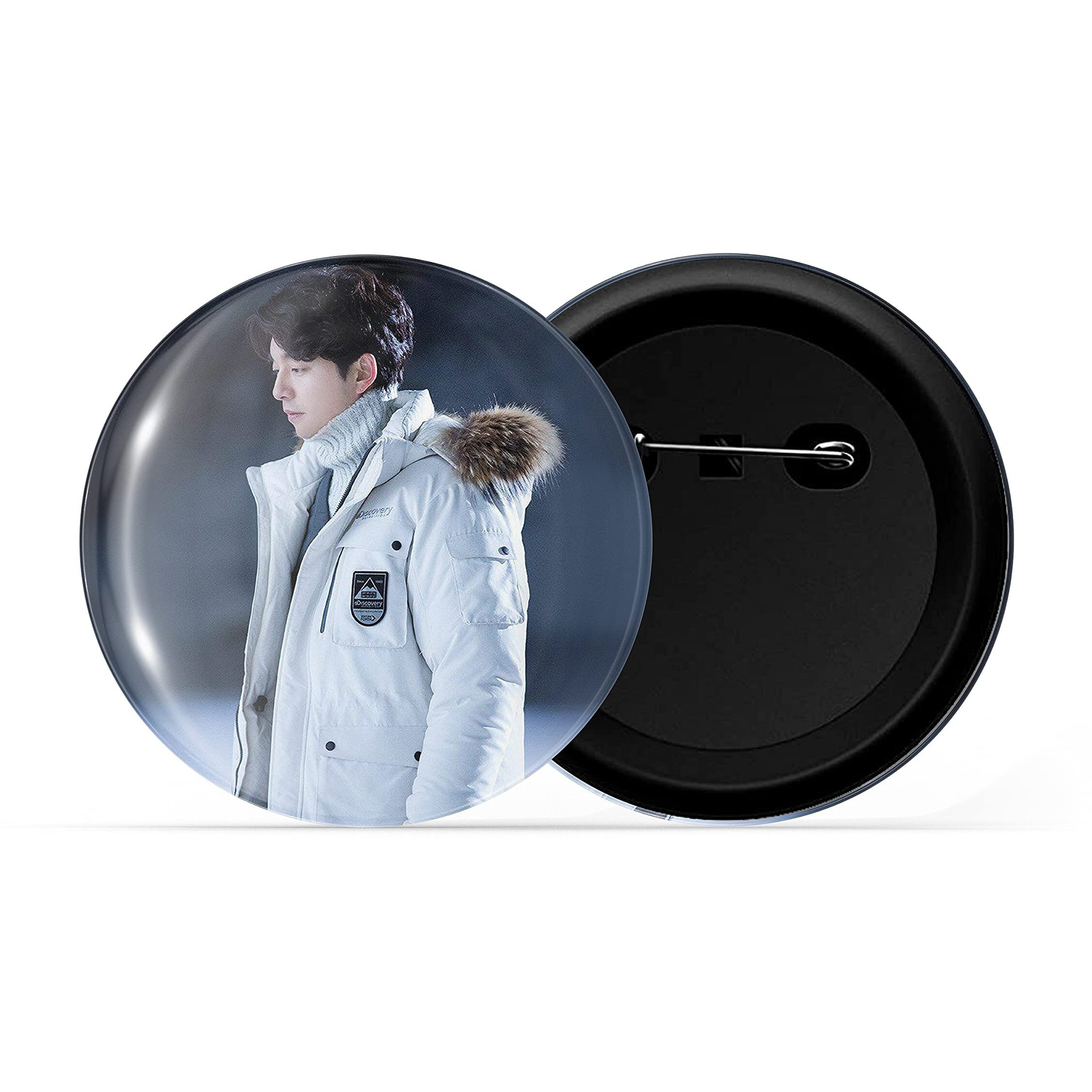 Dhcrafts Pin Badges K-Drama Korean Actor Multicolour Gong Yoo D10 Glossy Finish Design Pack Of 1