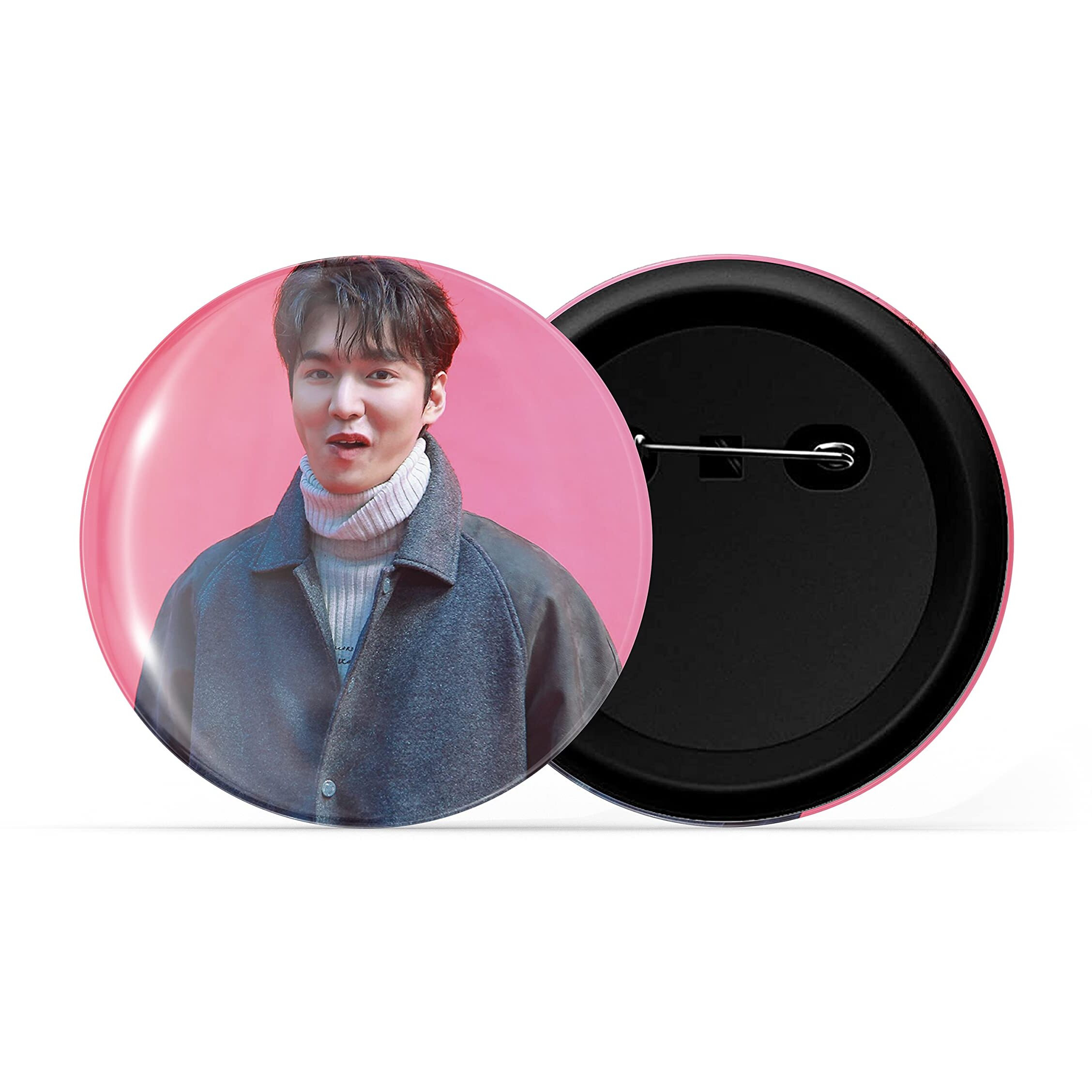 Dhcrafts Pin Badges K-Drama Korean Actor Multicolour Lee Min-Ho D5 Glossy Finish Design Pack Of 1