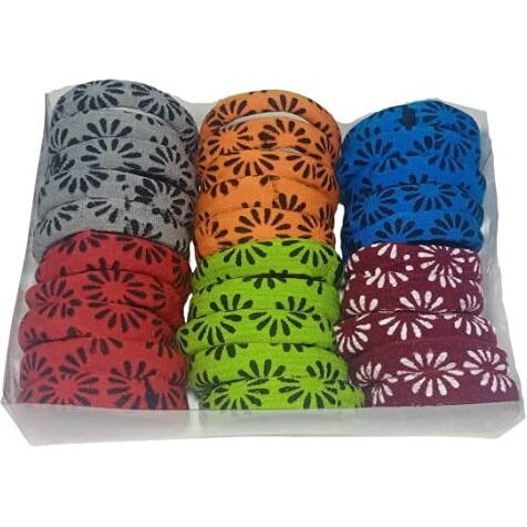 Srs Hair Printed Rubber Band For Women & Girl's (Dark Colour) Pack Of 30 Piece