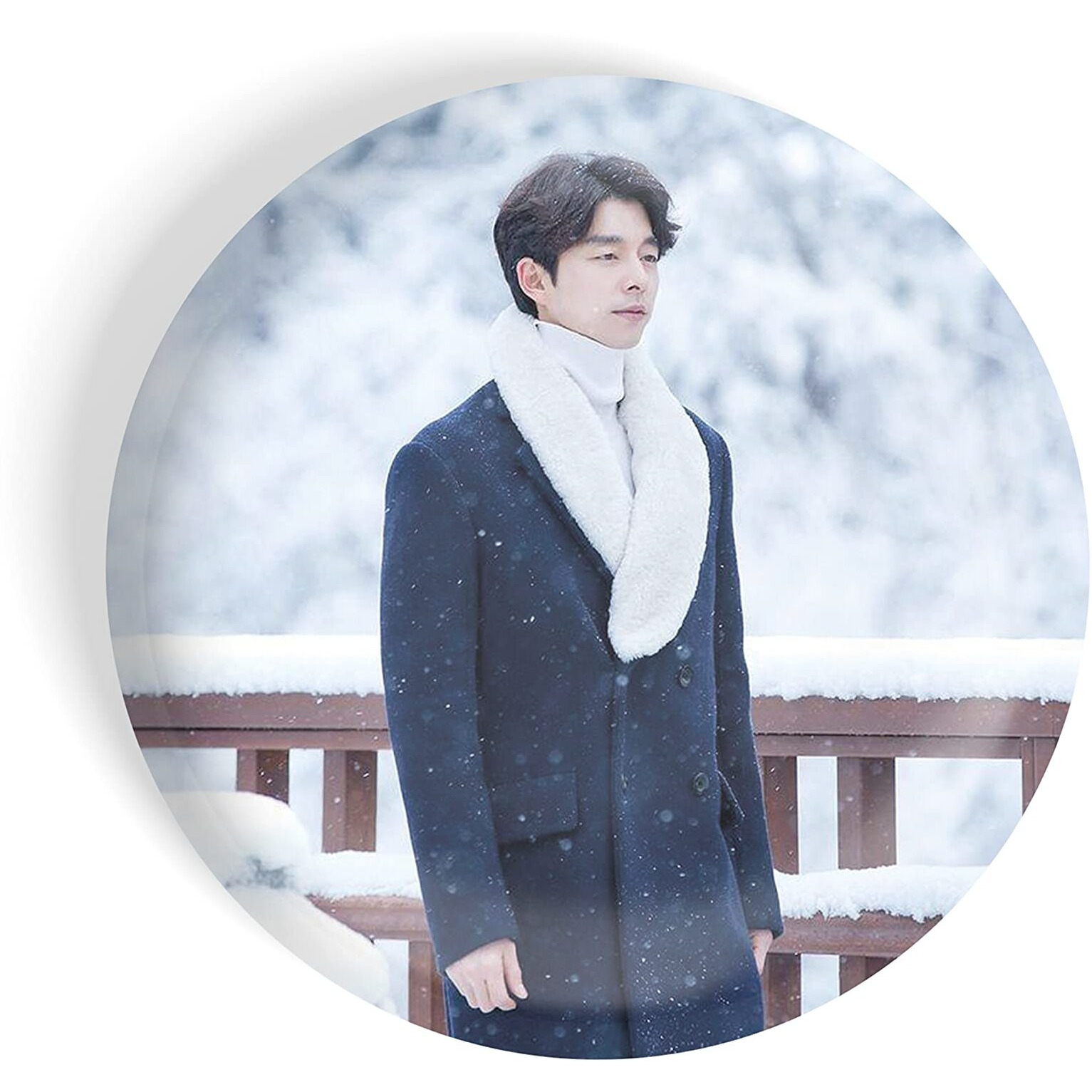 Dhcrafts Pin Badges K-Drama Korean Actor Multicolour Gong Yoo D8 Glossy Finish Design Pack Of 1